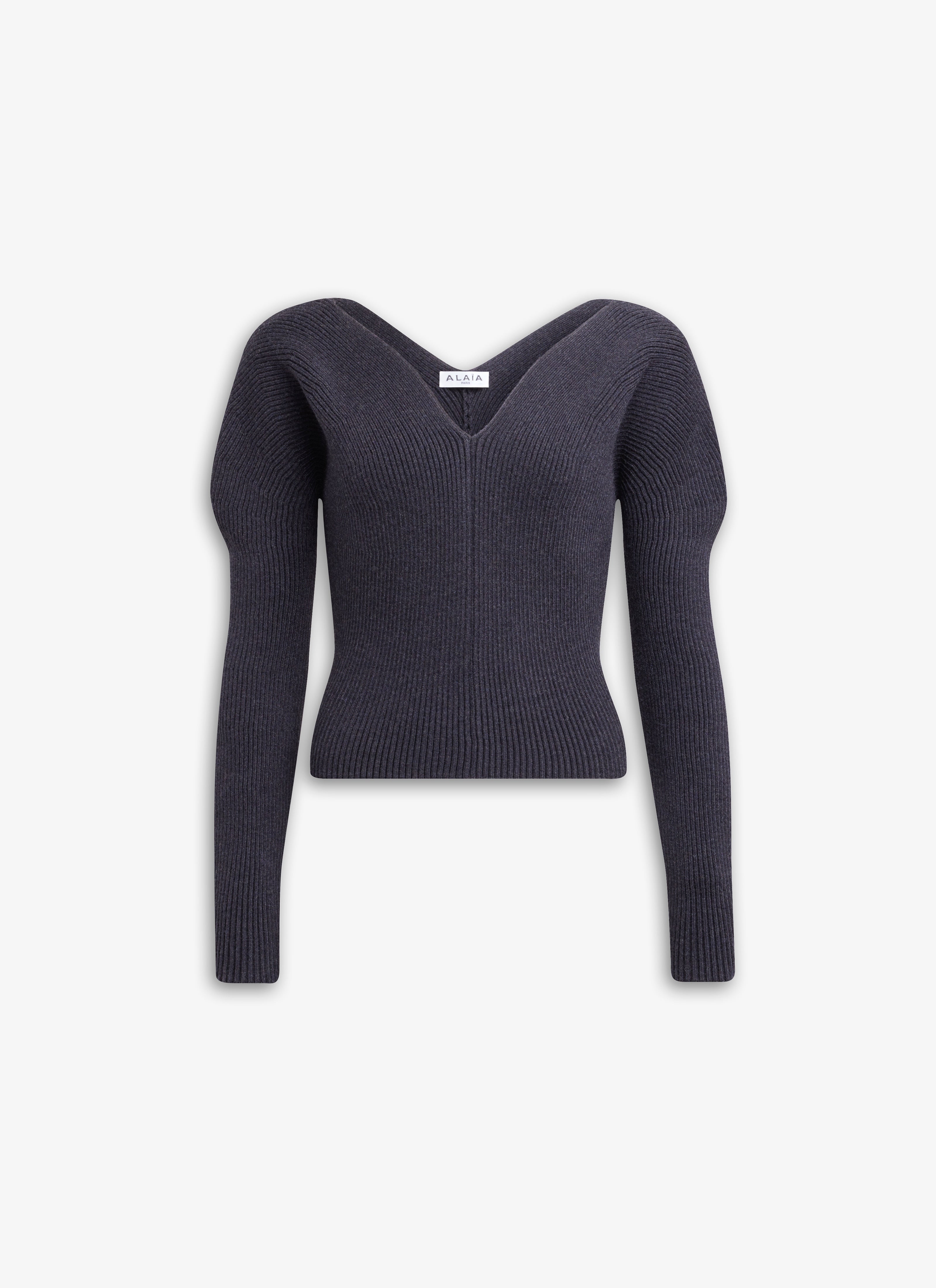 Heart Neck Knit Jumper