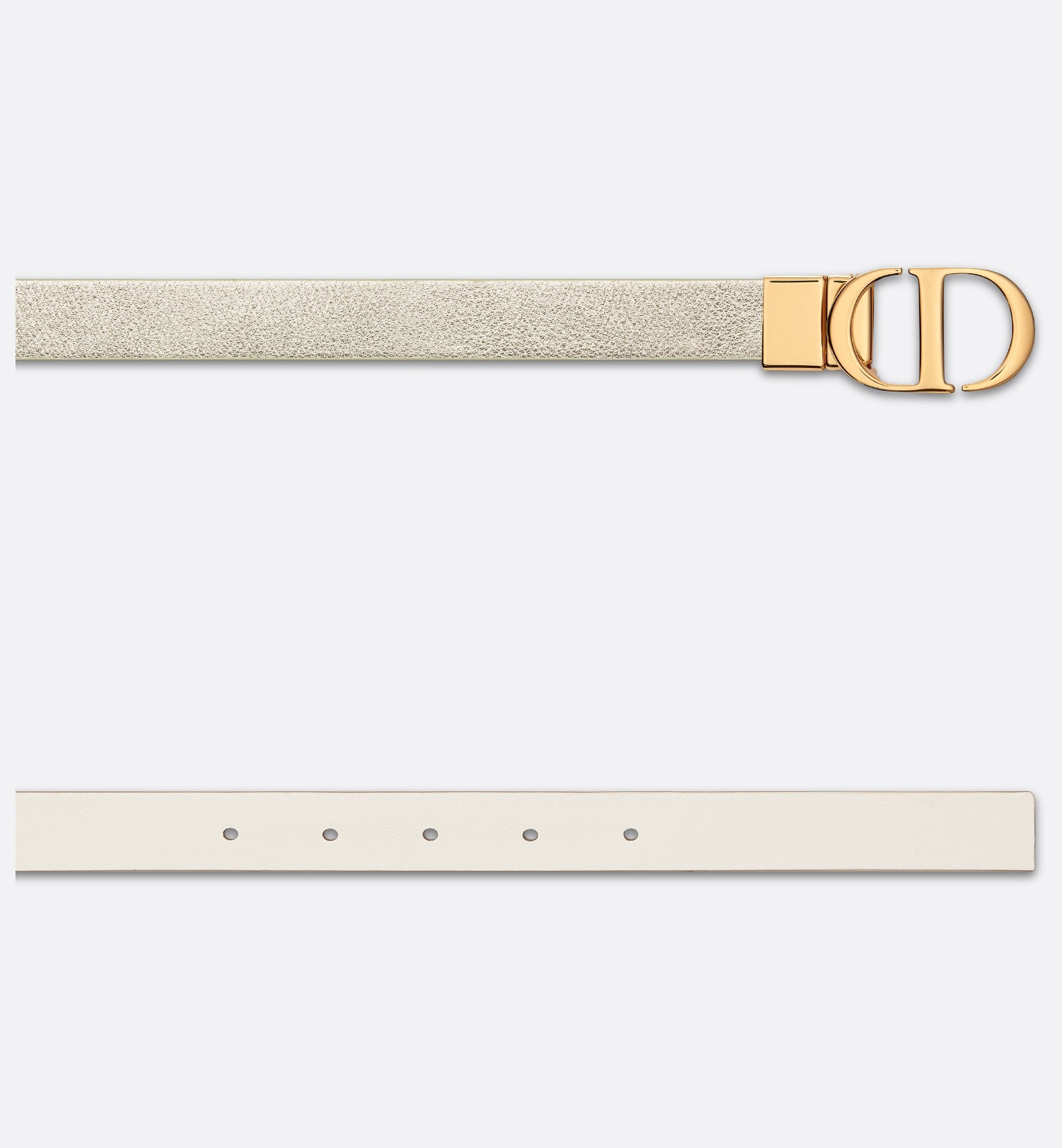 30 Montaigne Reversible Belt Gold Tone And Latte Smooth Calfskin 20 mm