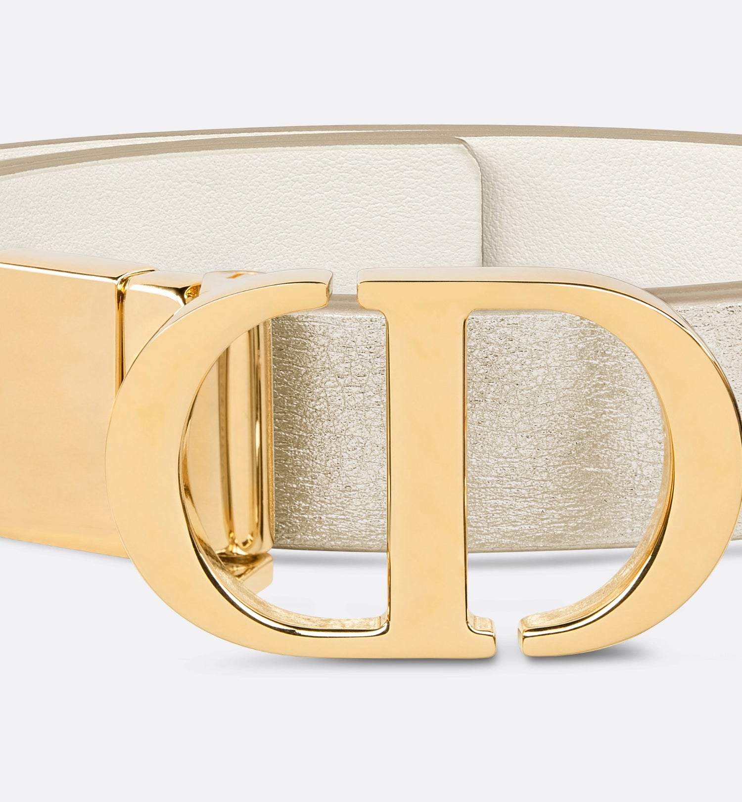 30 Montaigne Reversible Belt Gold Tone And Latte Smooth Calfskin 20 mm