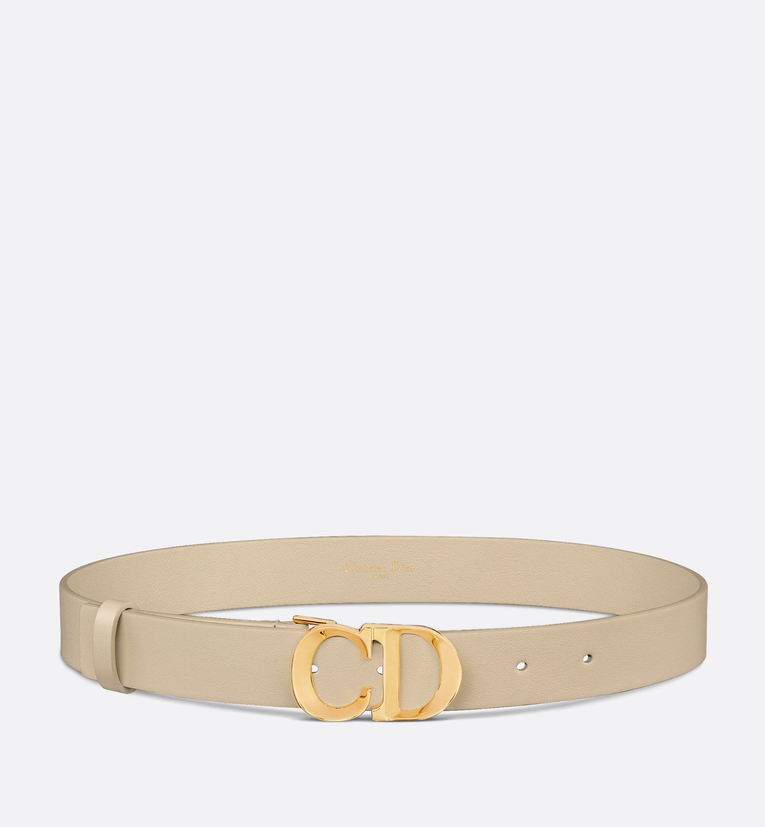 C Est Dior Belt Rope Beige Smooth Calfskin 30 mm