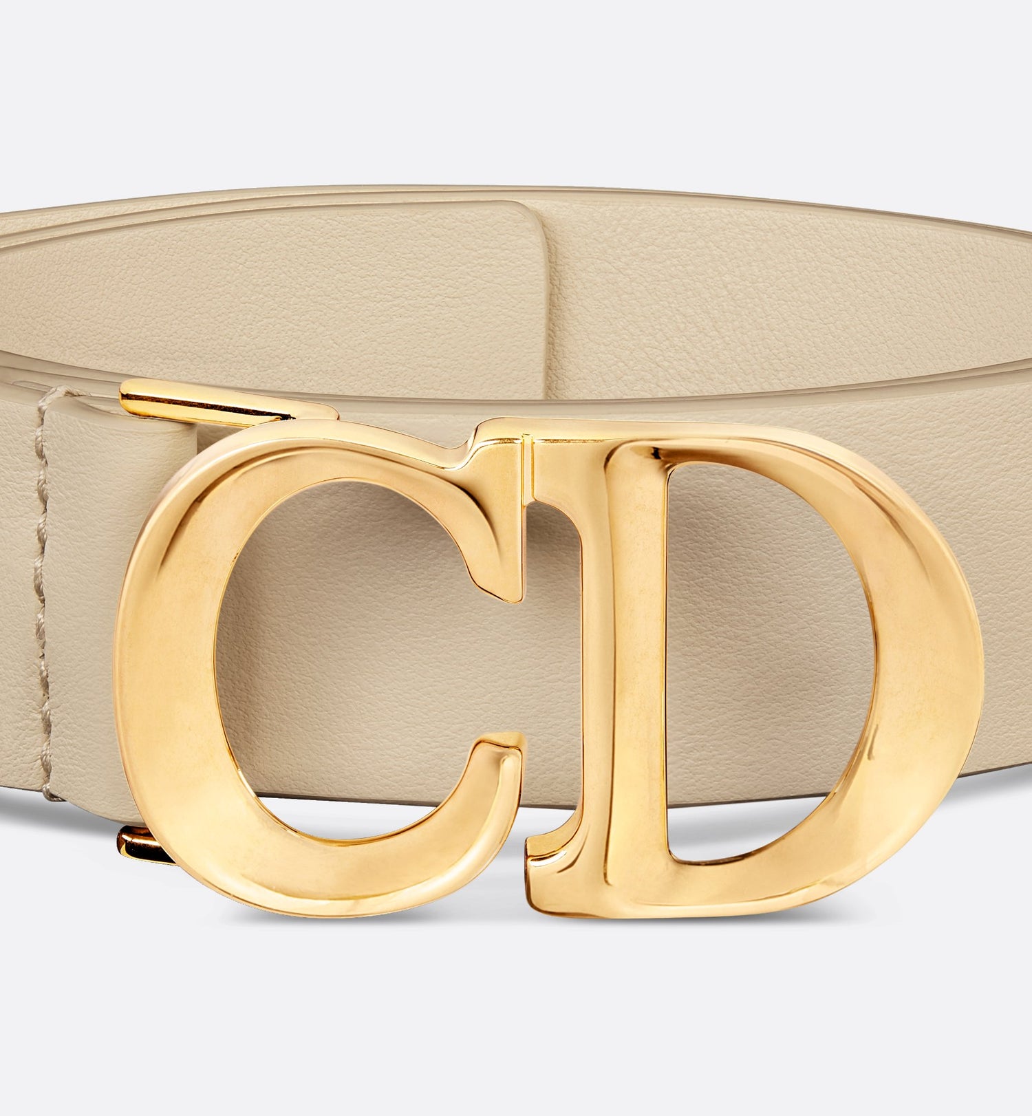 C Est Dior Belt Rope Beige Smooth Calfskin 30 mm