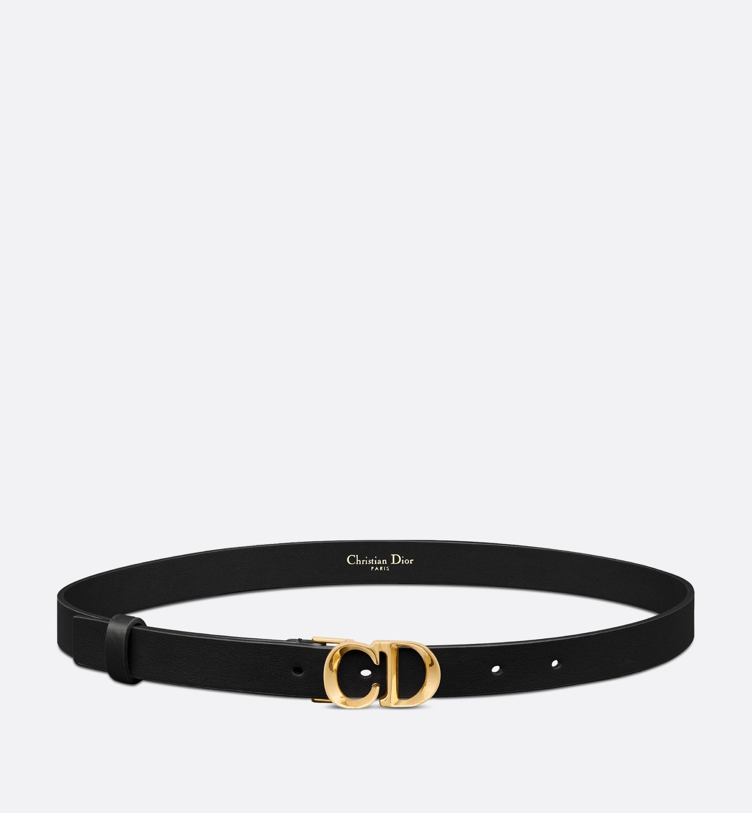 C Est Dior Belt Black Smooth Calfskin 20 mm