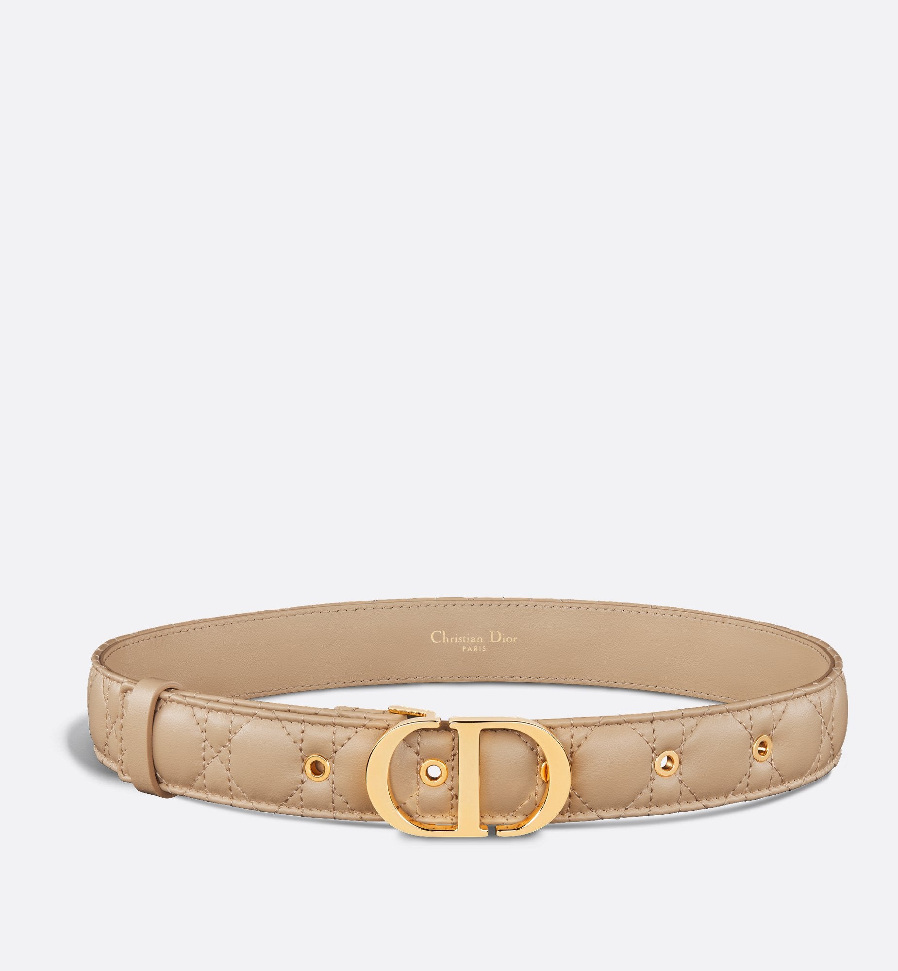 Dior 30 Montaigne Belt Biscuit Cannage Calfskin 30 mm – Sands