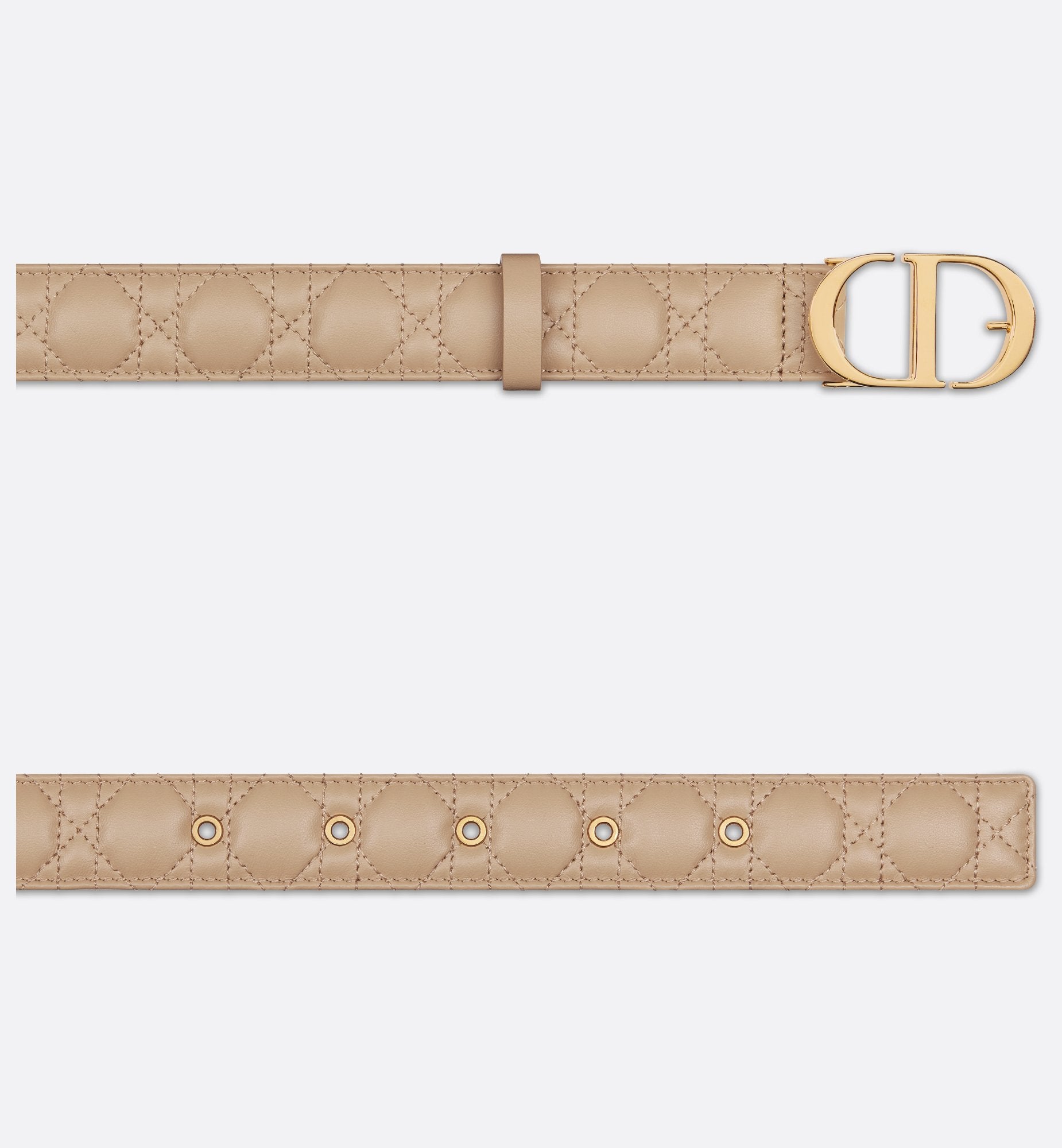 Dior 30 Montaigne Belt Biscuit Cannage Calfskin 30 mm – Sands