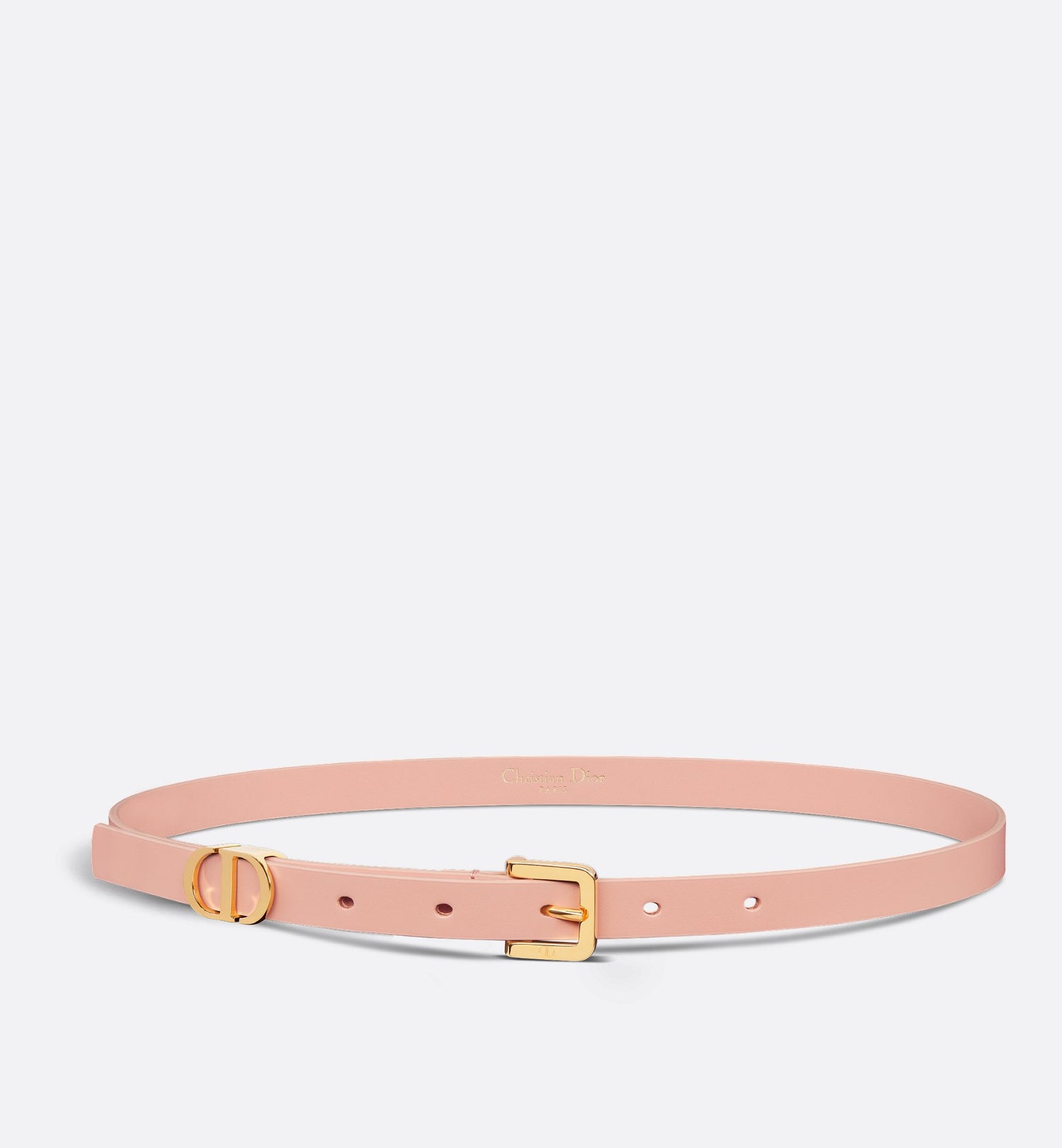 30 Montaigne Loop Belt Light Pink Ultrasoft Calfskin 15 mm