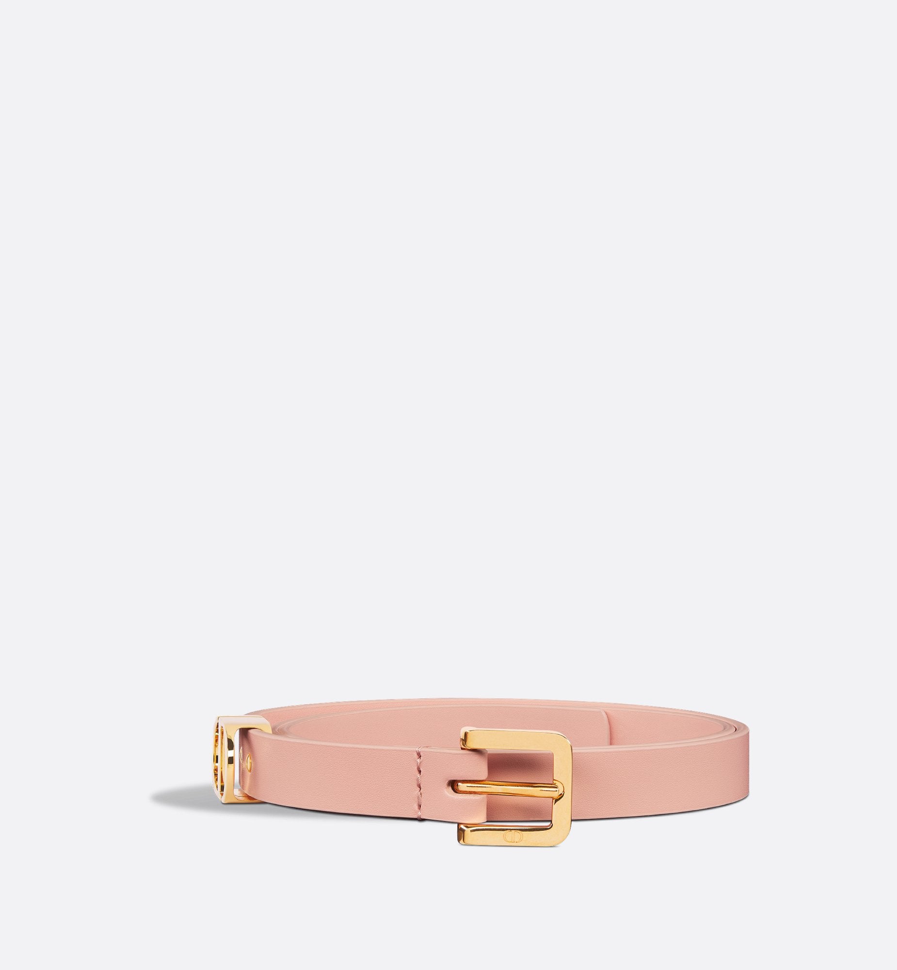 30 Montaigne Loop Belt Light Pink Ultrasoft Calfskin 15 mm