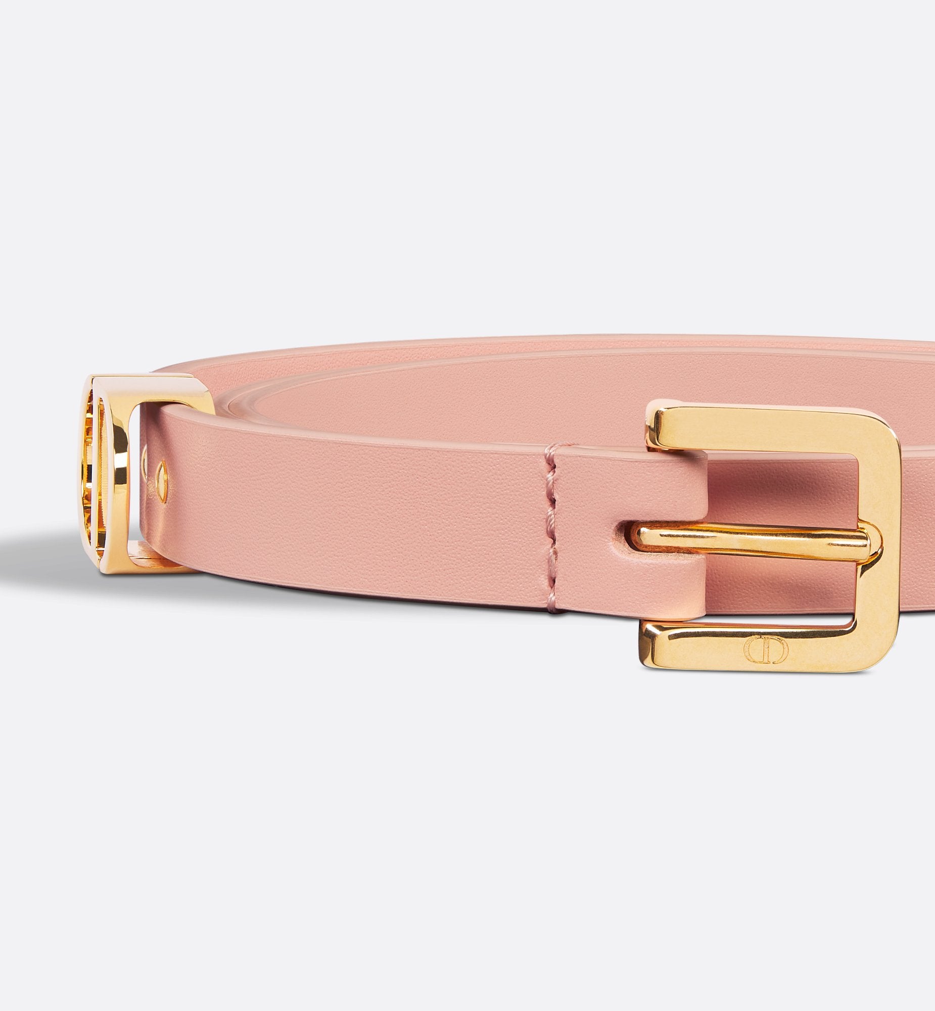 30 Montaigne Loop Belt Light Pink Ultrasoft Calfskin 15 mm