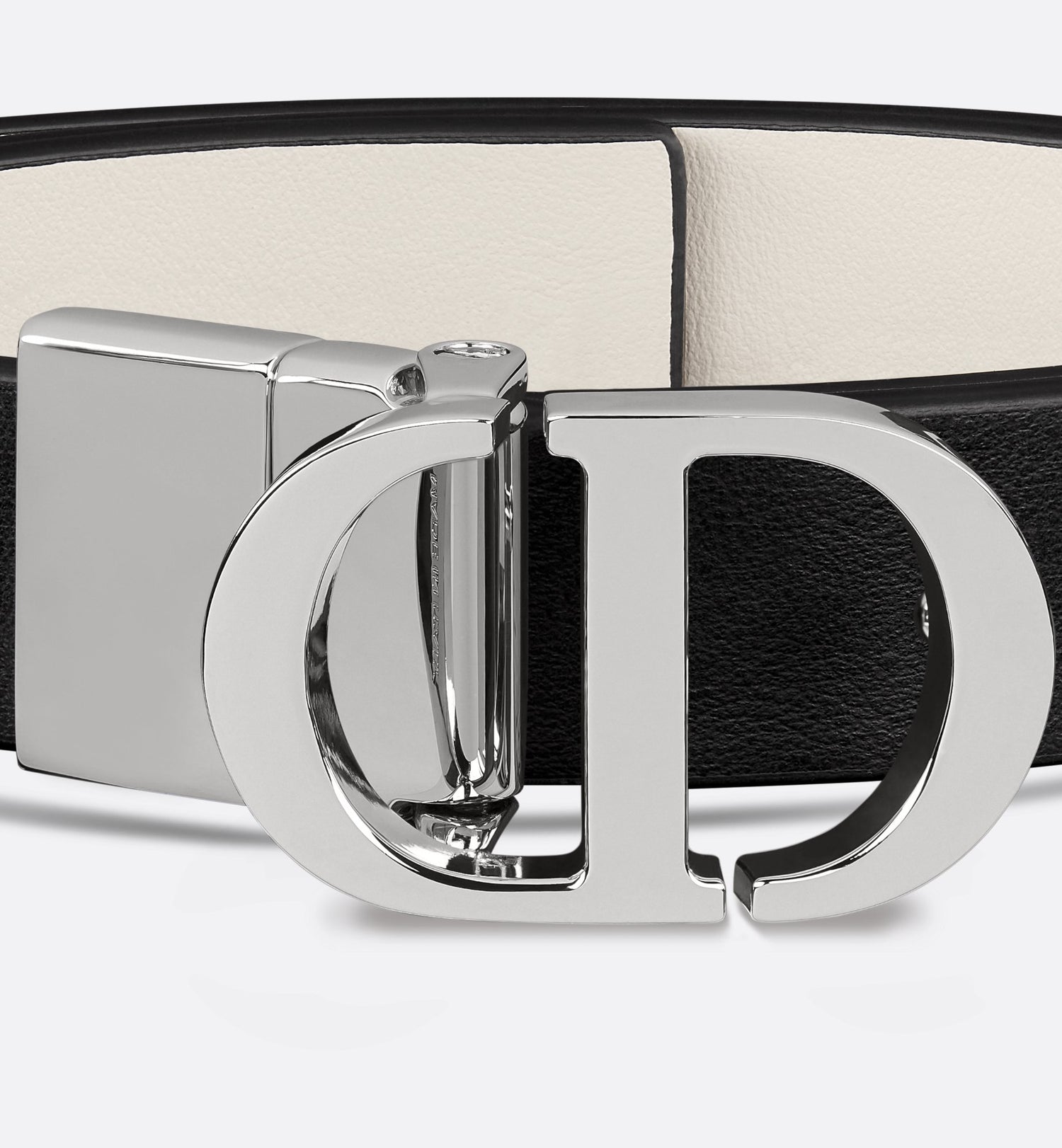 30 Montaigne Reversible Belt Black And White Smooth Calfskin 20 mm