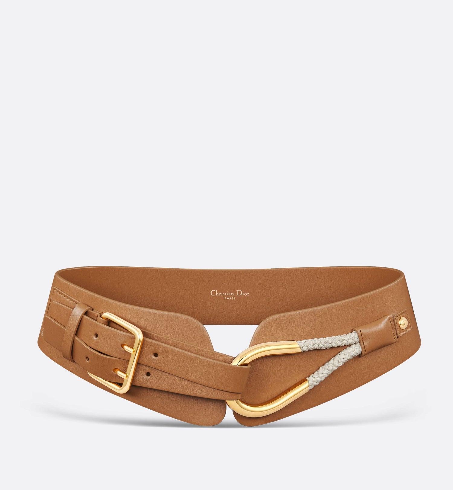 Nolita Belt Brown Smooth Calfskin And Rope 80 mm