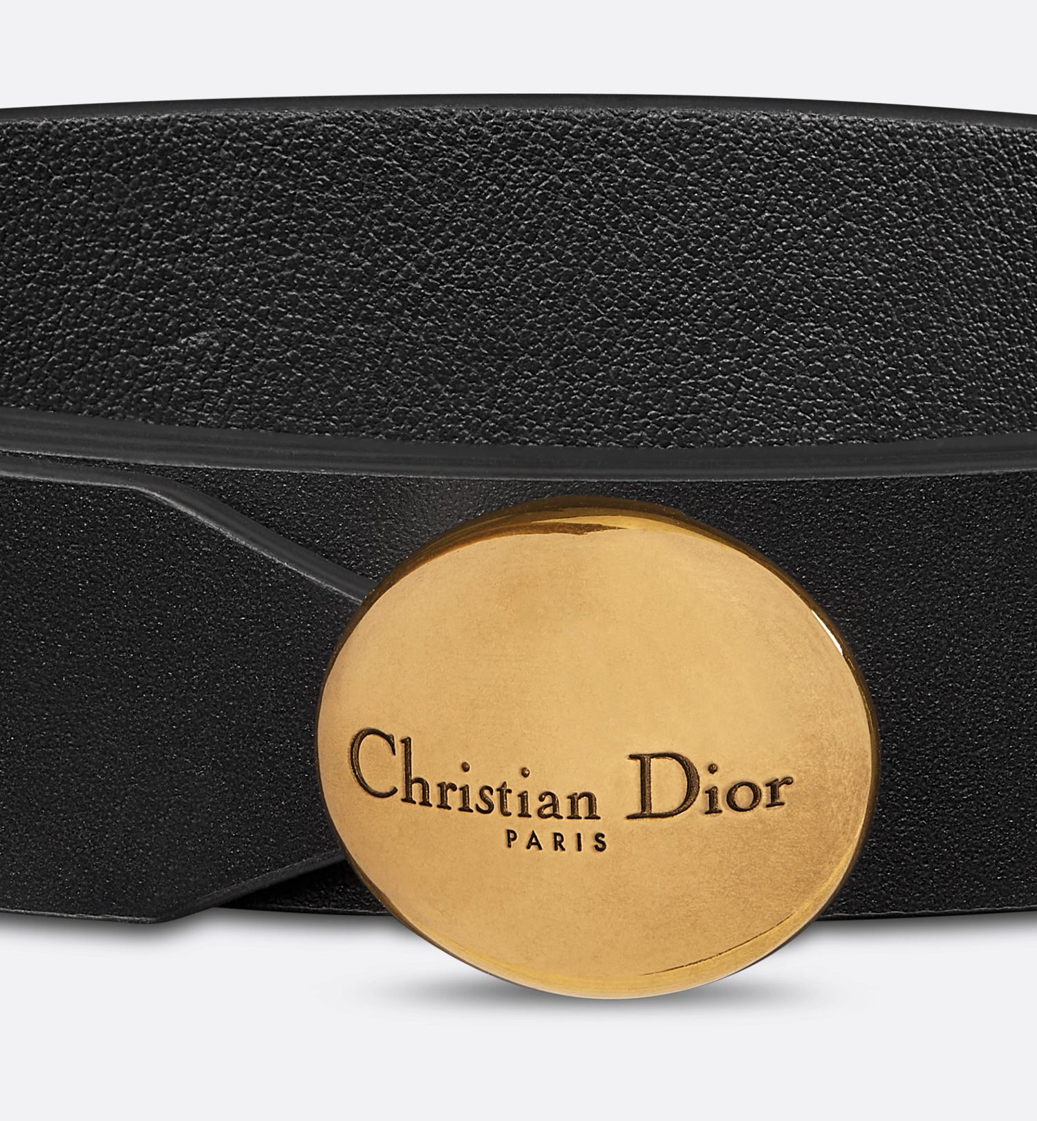 D Pepite Belt Matte Black Smooth Calfskin 20 mm