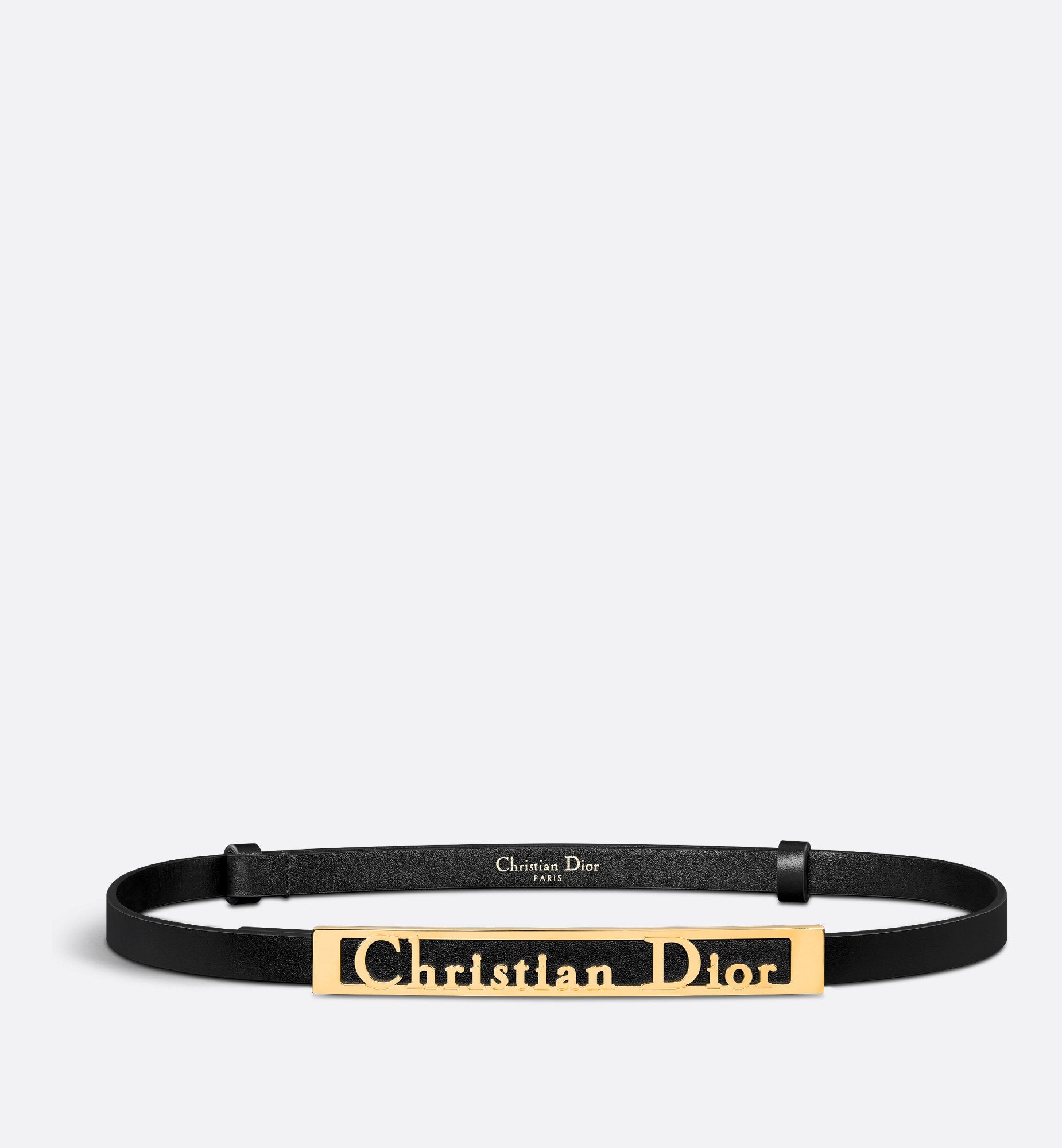 Diorsignature Belt Black Ultrasoft Calfskin 12 mm