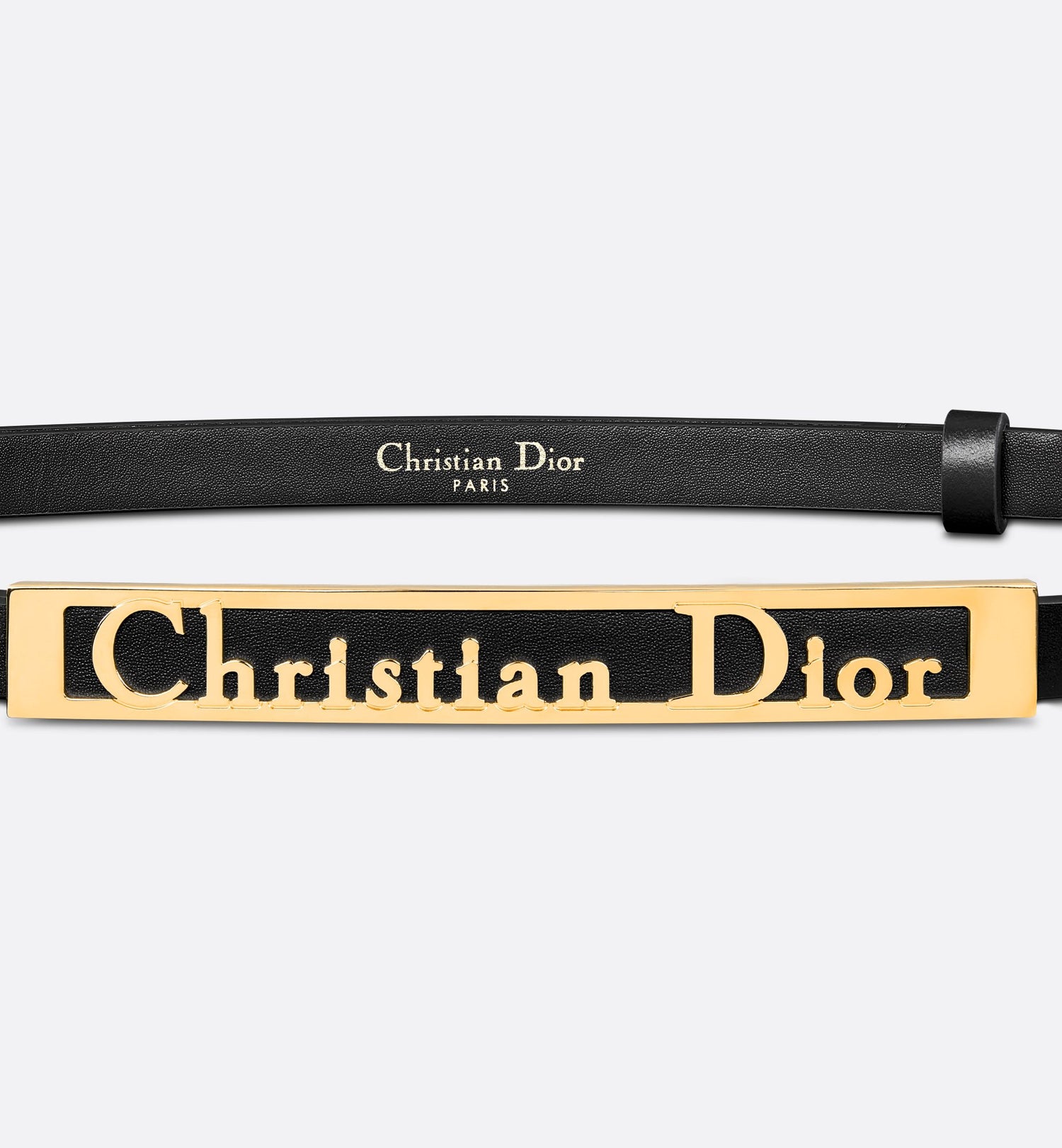 Diorsignature Belt Black Ultrasoft Calfskin 12 mm