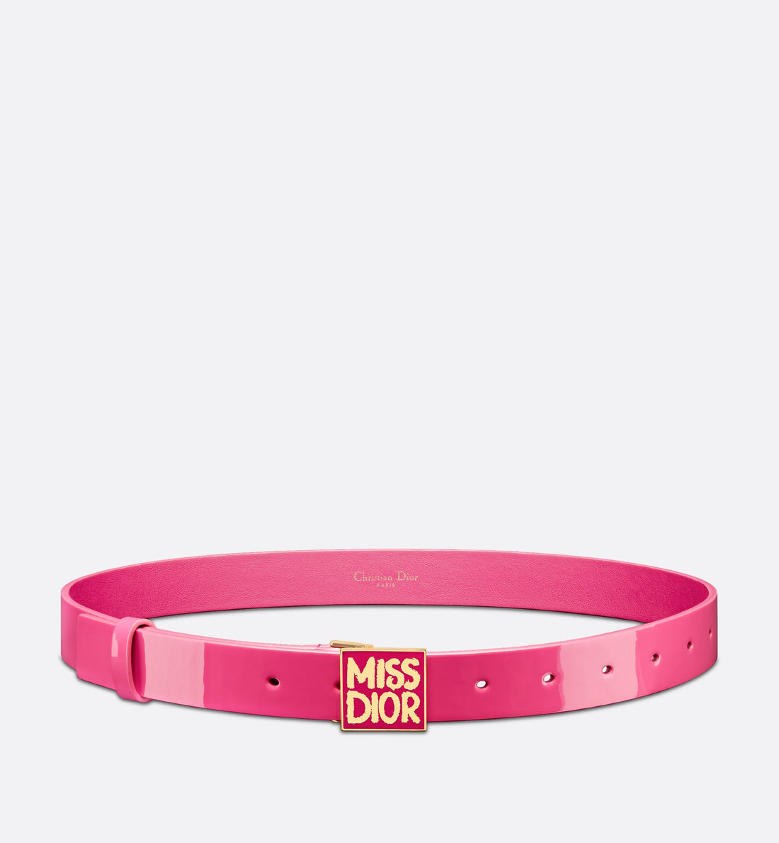 Miss Dior Graffiti Belt Fuchsia Patent Calfskin 25 mm