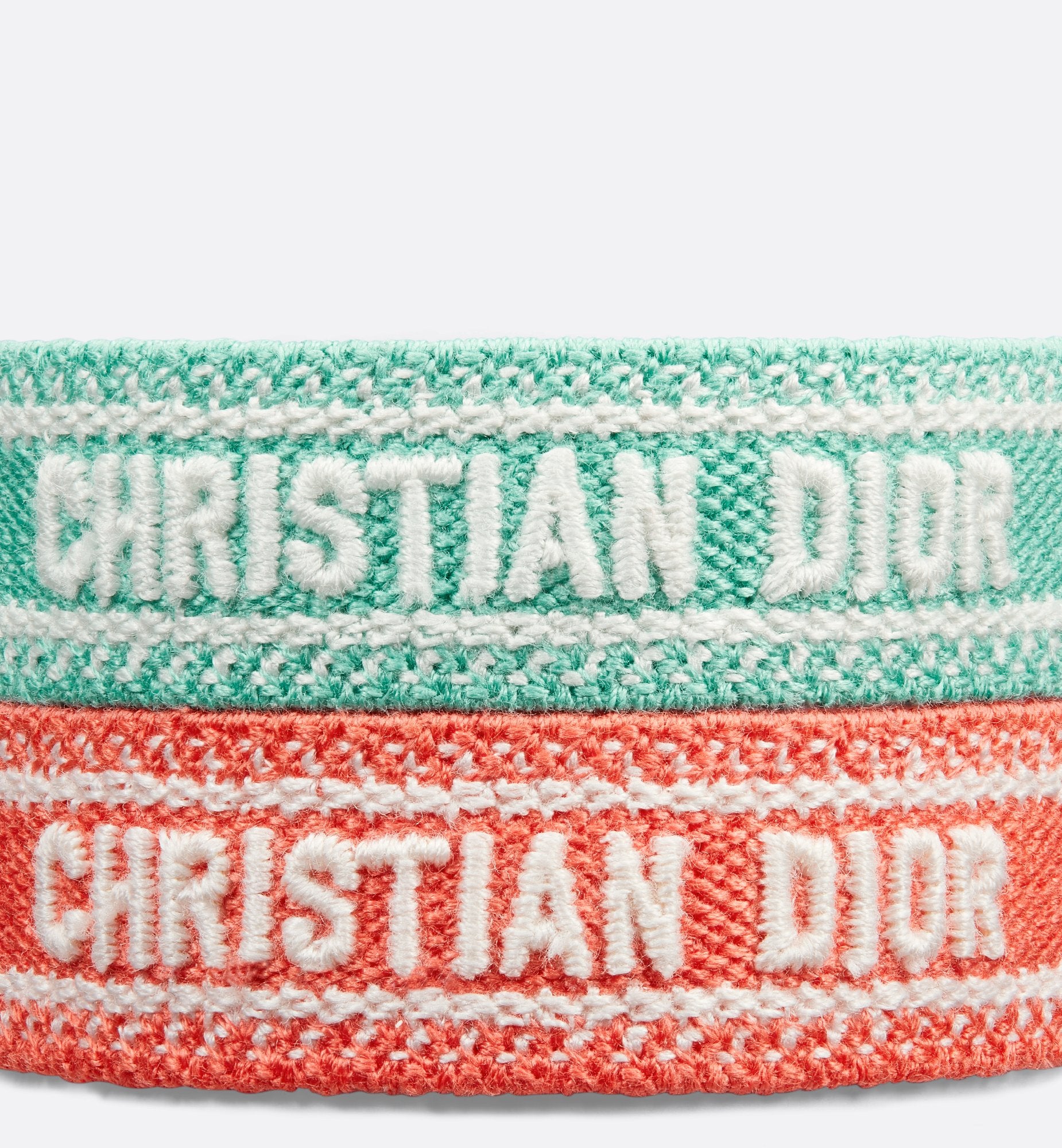 Dioriviera Christian Dior Bracelet Set Aquamarina And Coral Cotton