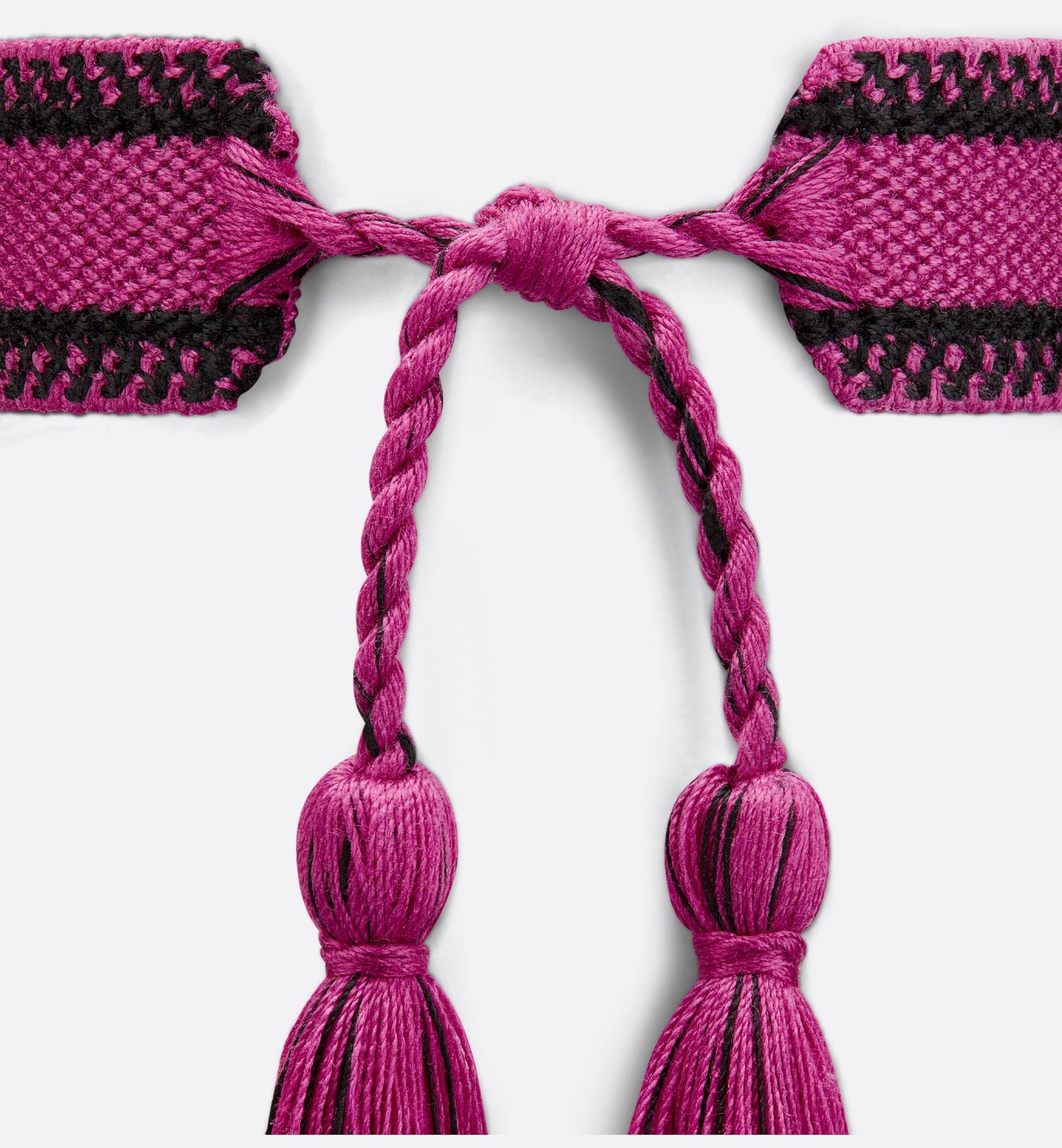 Miss Dior Bracelet Set Lime And Fuchsia Cotton