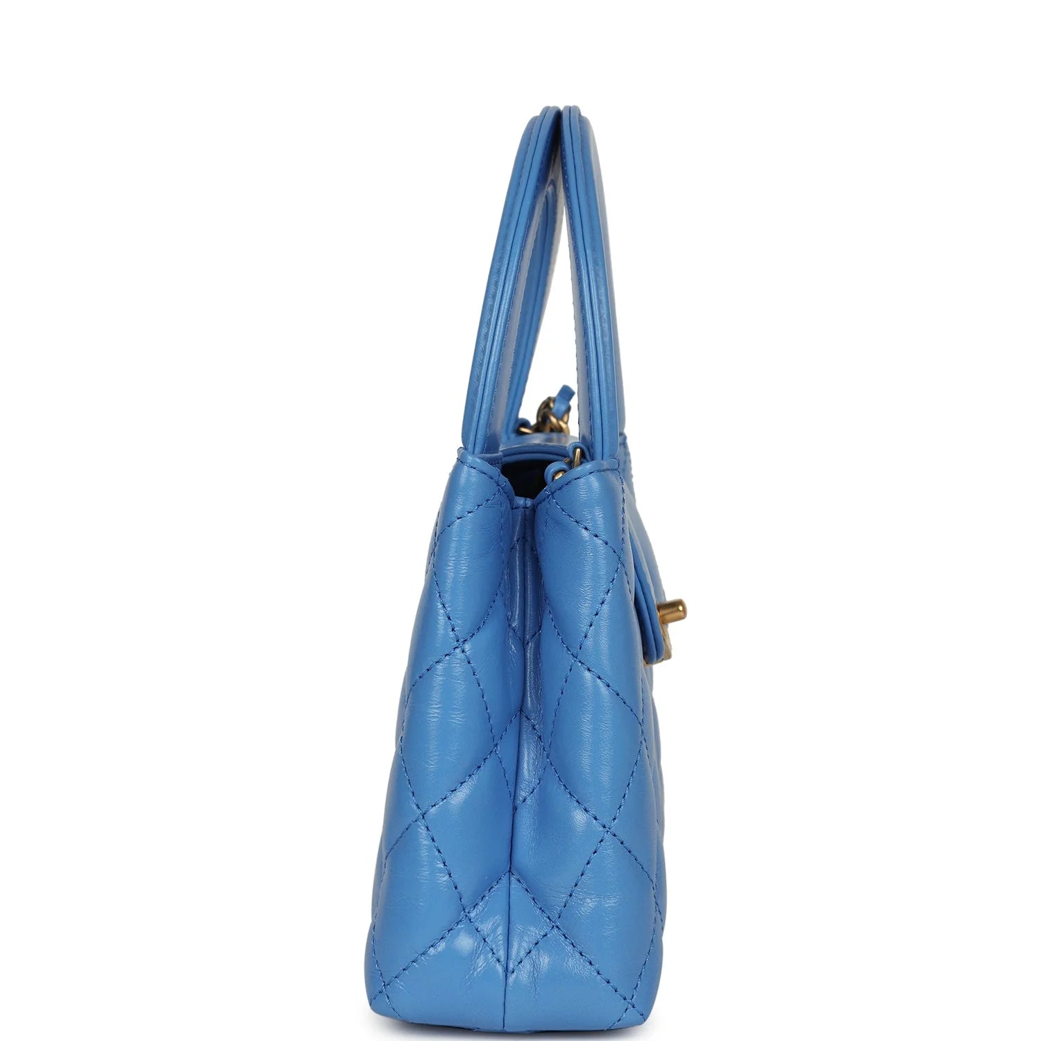 Small Cabas Blue Calfskin