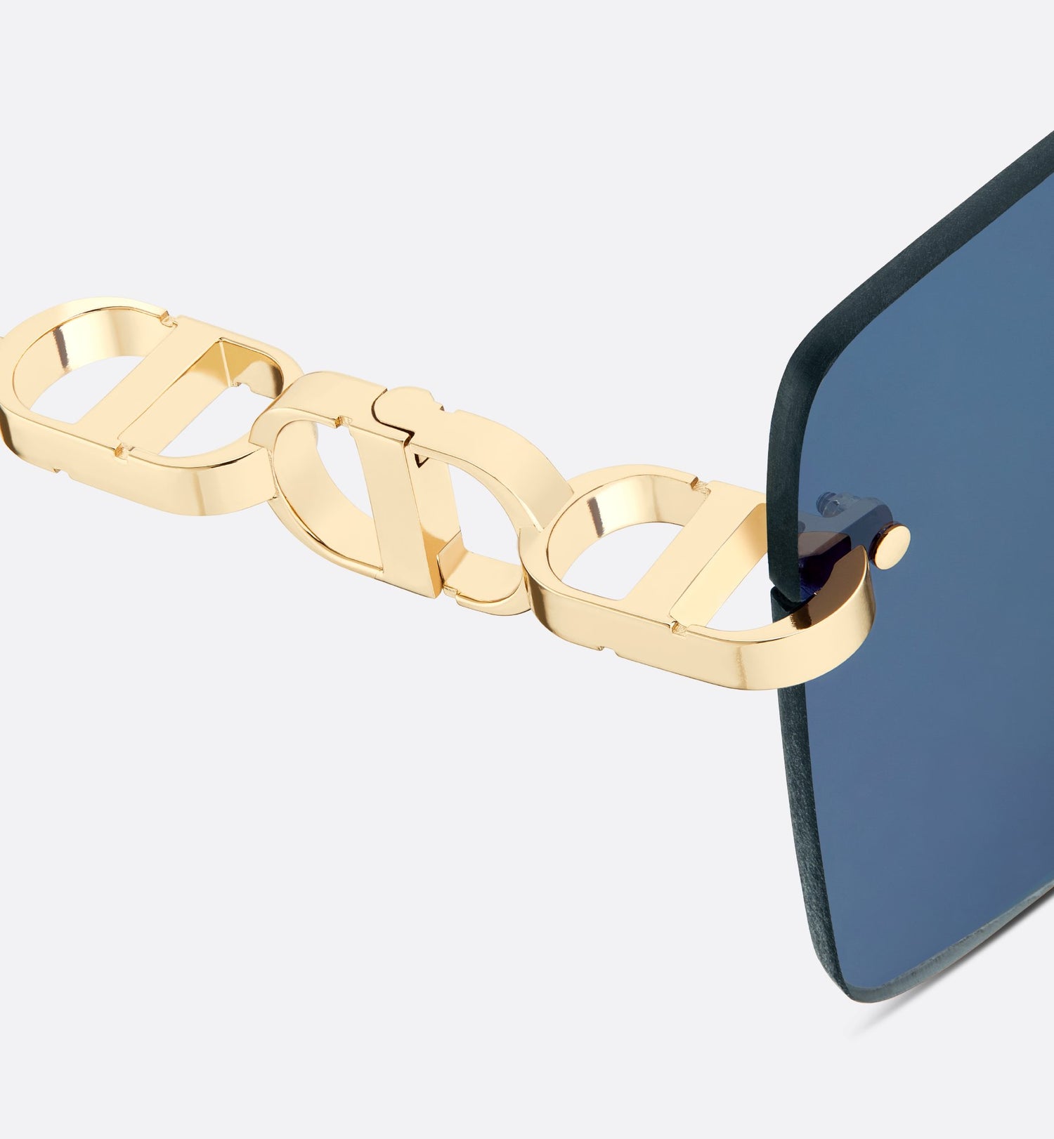 Cd Chain M1U Blue Square Sunglasses