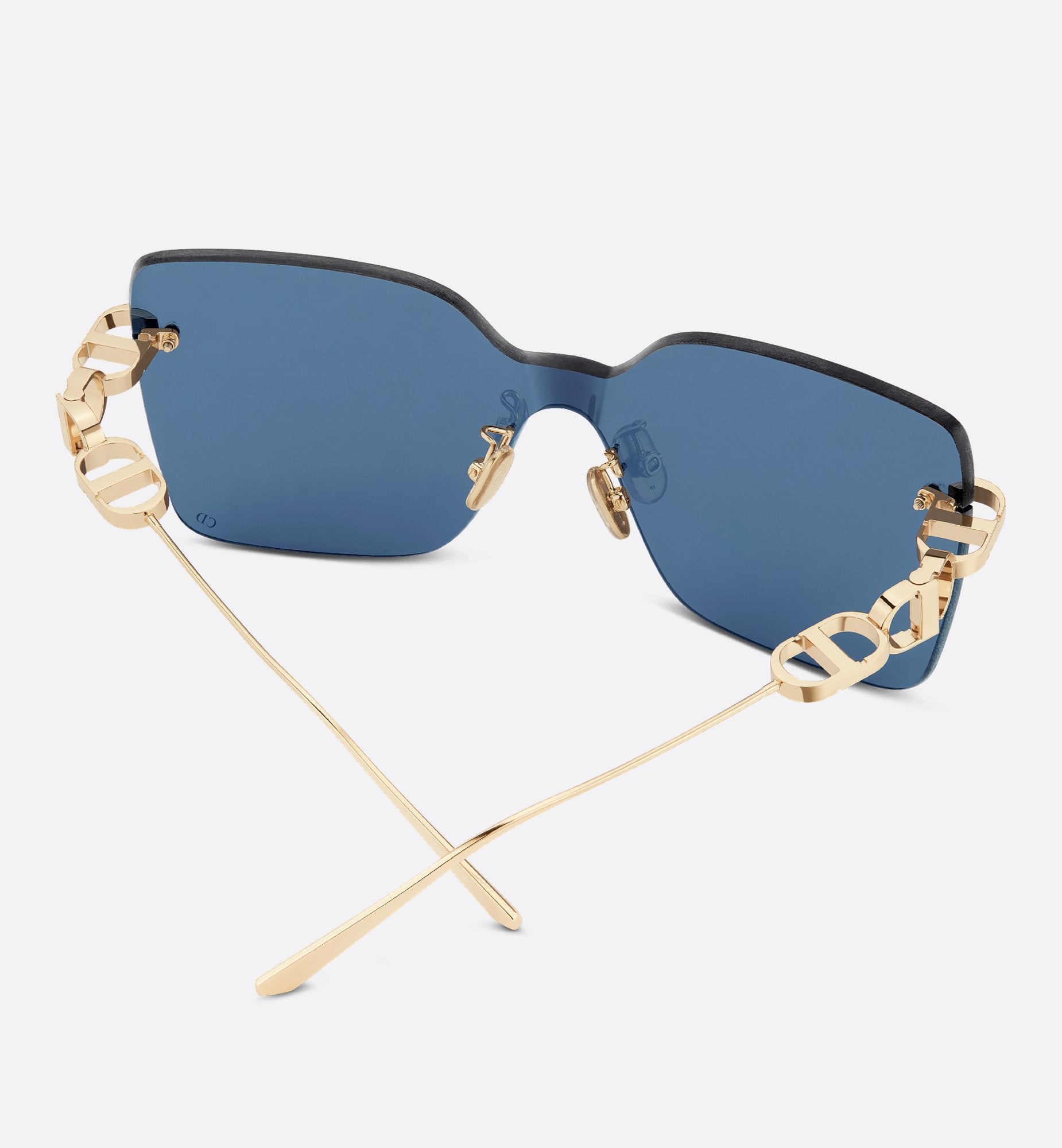 Cd Chain M1U Blue Square Sunglasses