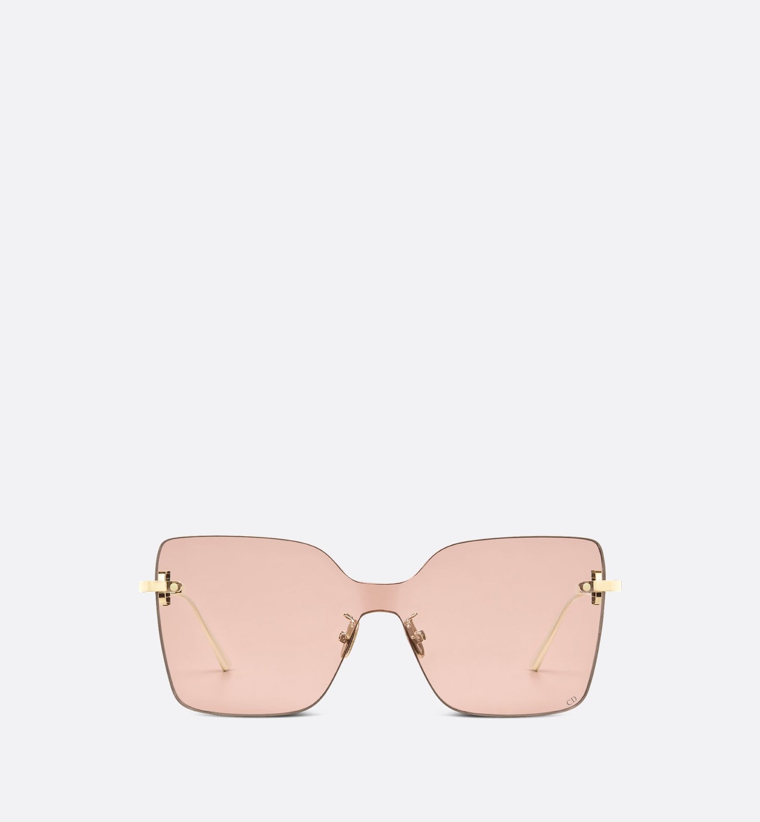 Cd Chain M1U Nude Square Sunglasses