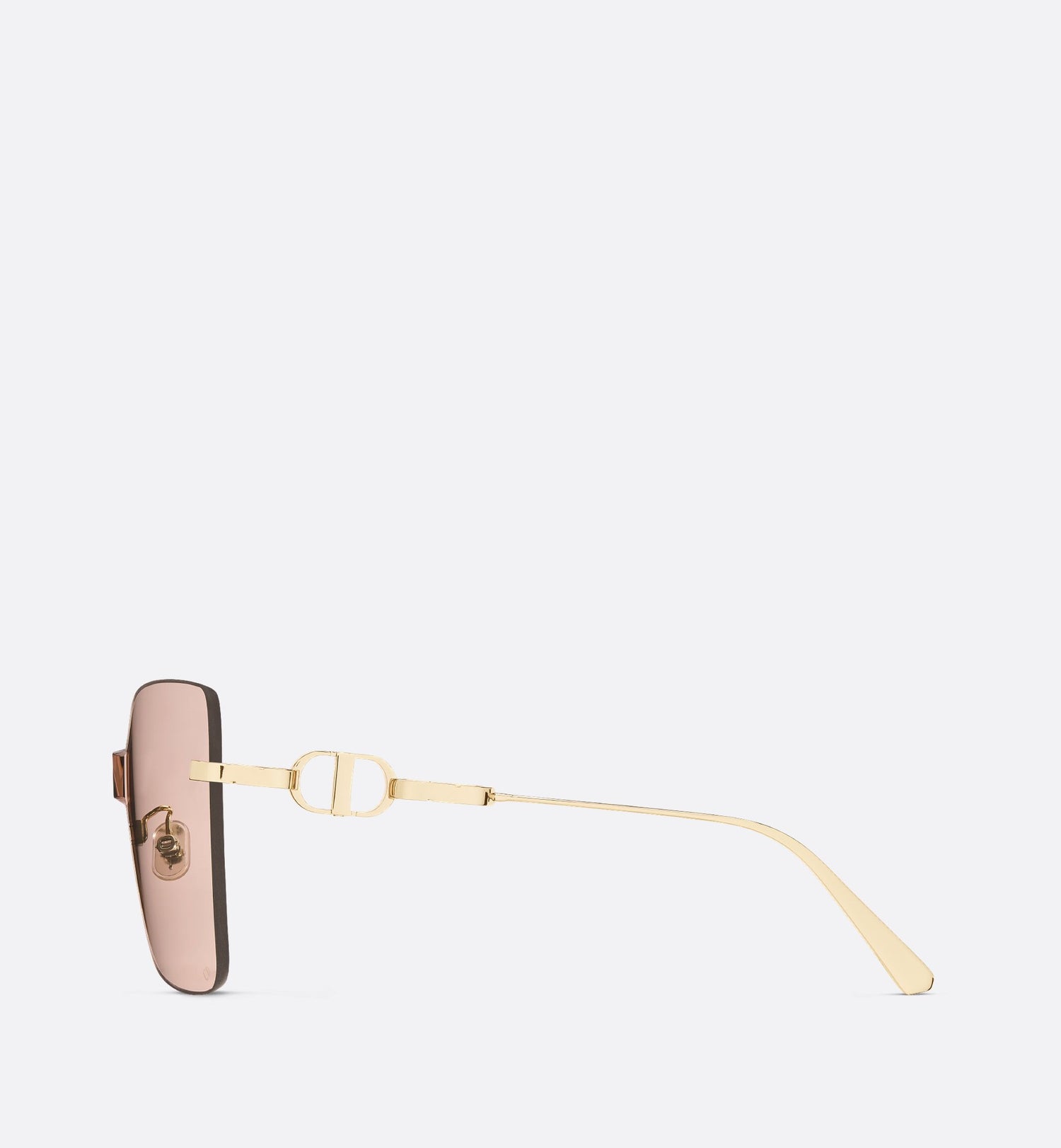 Cd Chain M1U Nude Square Sunglasses