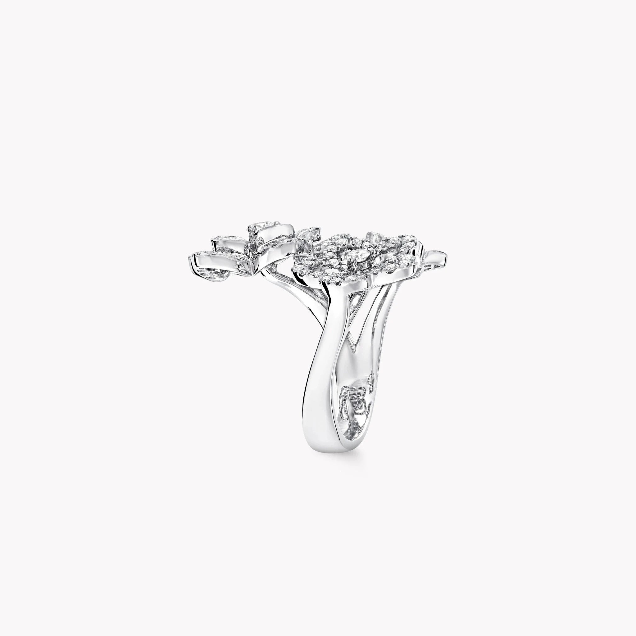 Wild Flower Triple Diamond Ring