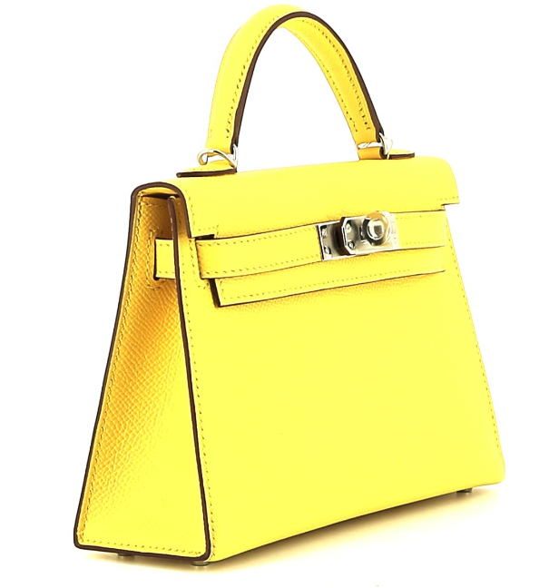 Hermes Birkin 20 Epsom Lime PHW Sands