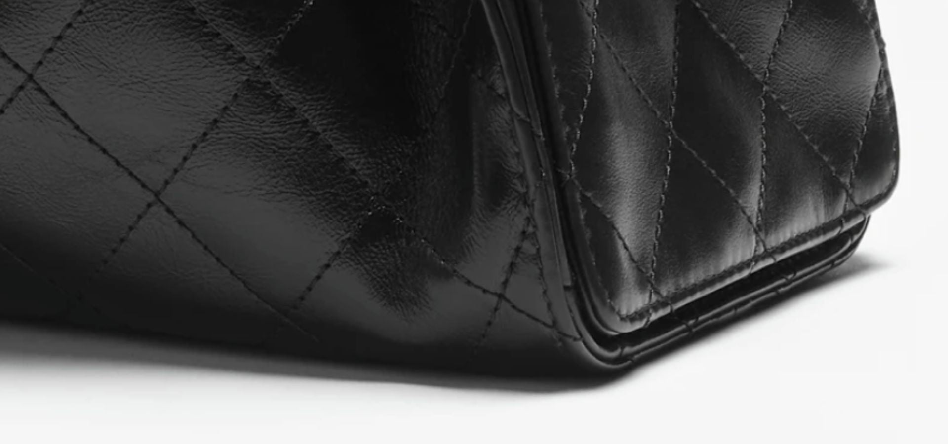 Chanel 25 Handbag Black Quilted Leather 