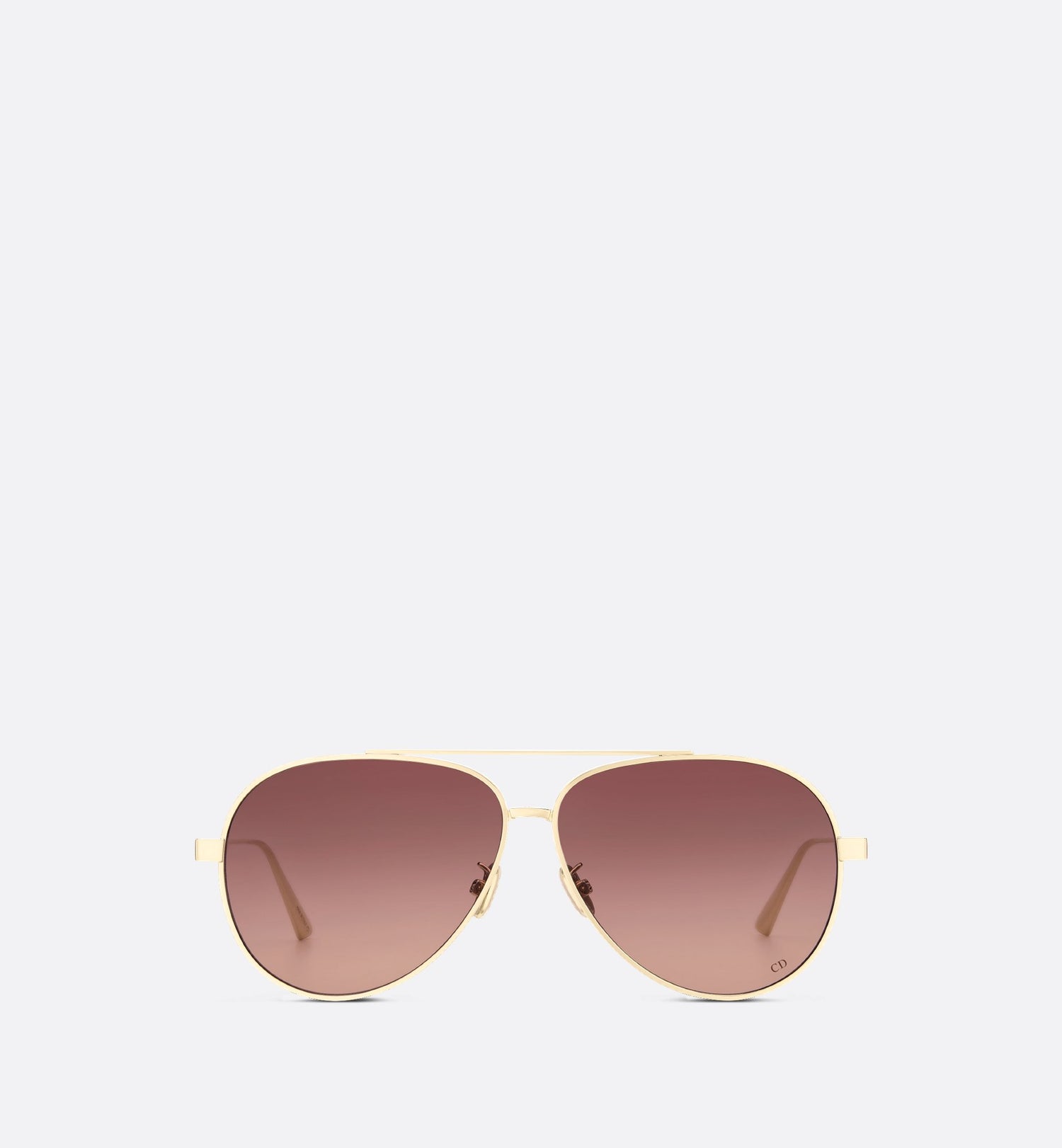 Diorcannage A1U Gradient Brown To Pink Pilot Sunglasses