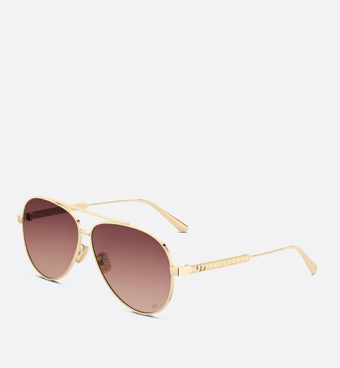 Diorcannage A1U Gradient Brown To Pink Pilot Sunglasses