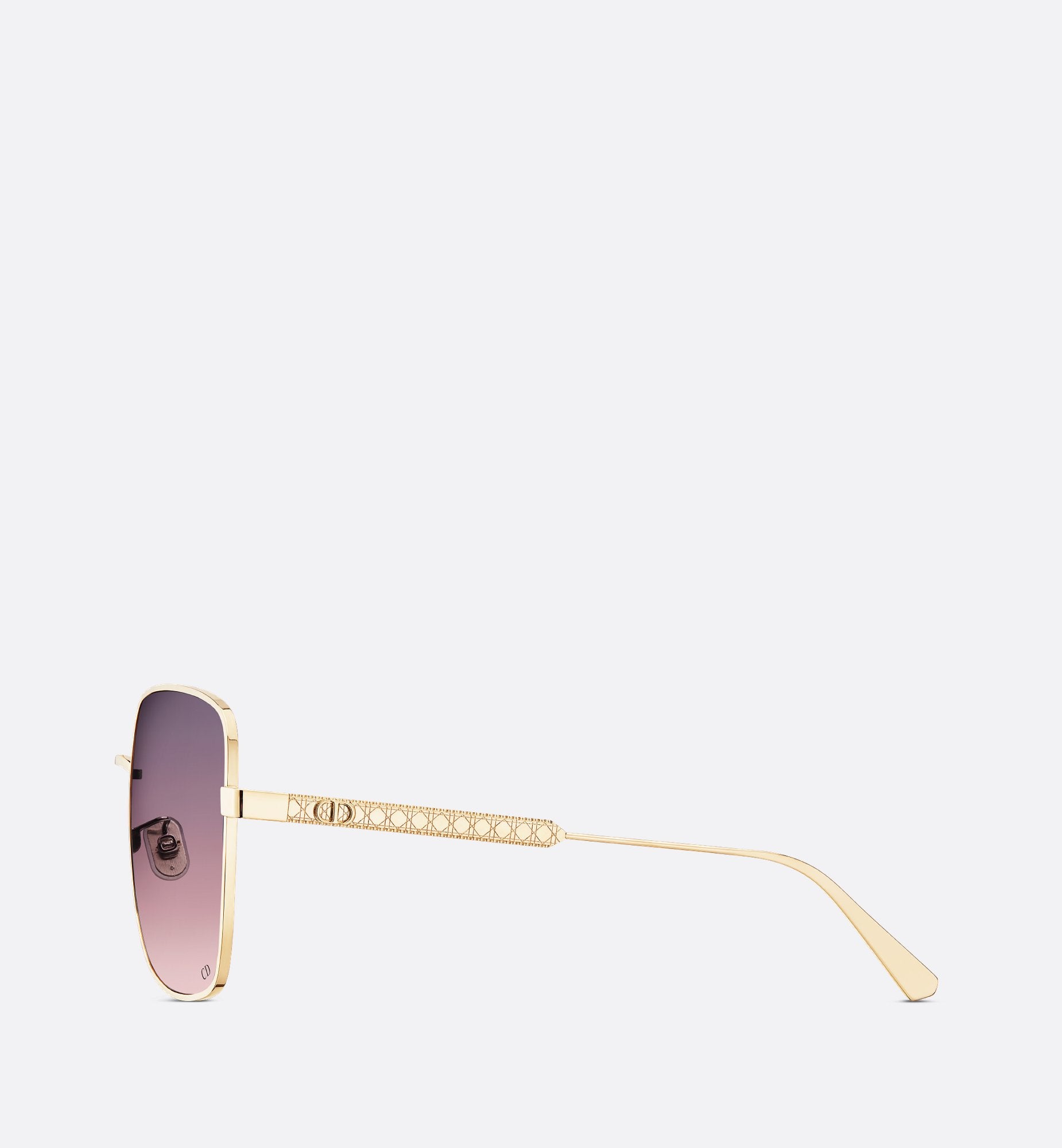 Diorcannage S1U Gradient Purple To Pink Square Sunglasses