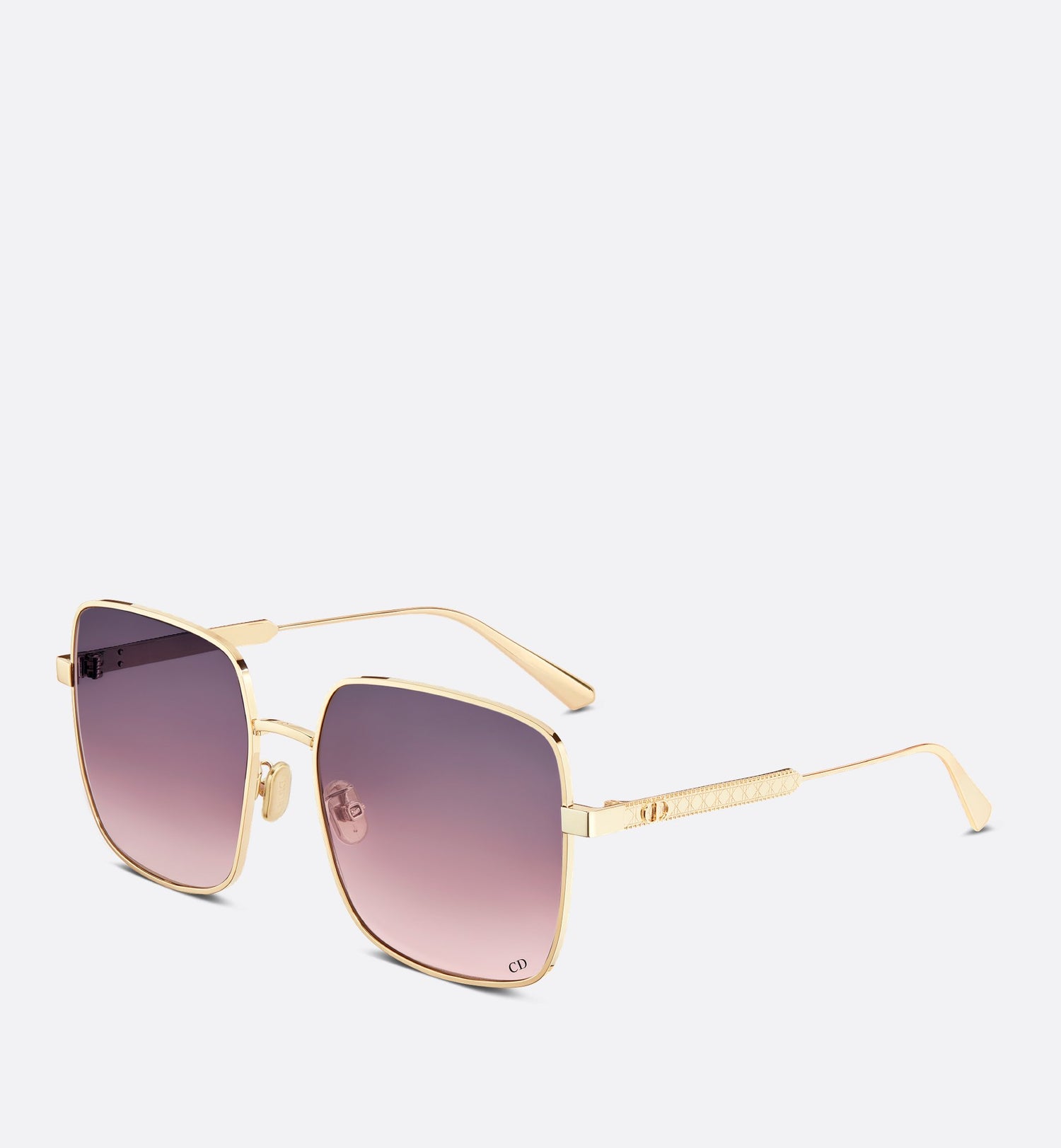 Diorcannage S1U Gradient Purple To Pink Square Sunglasses