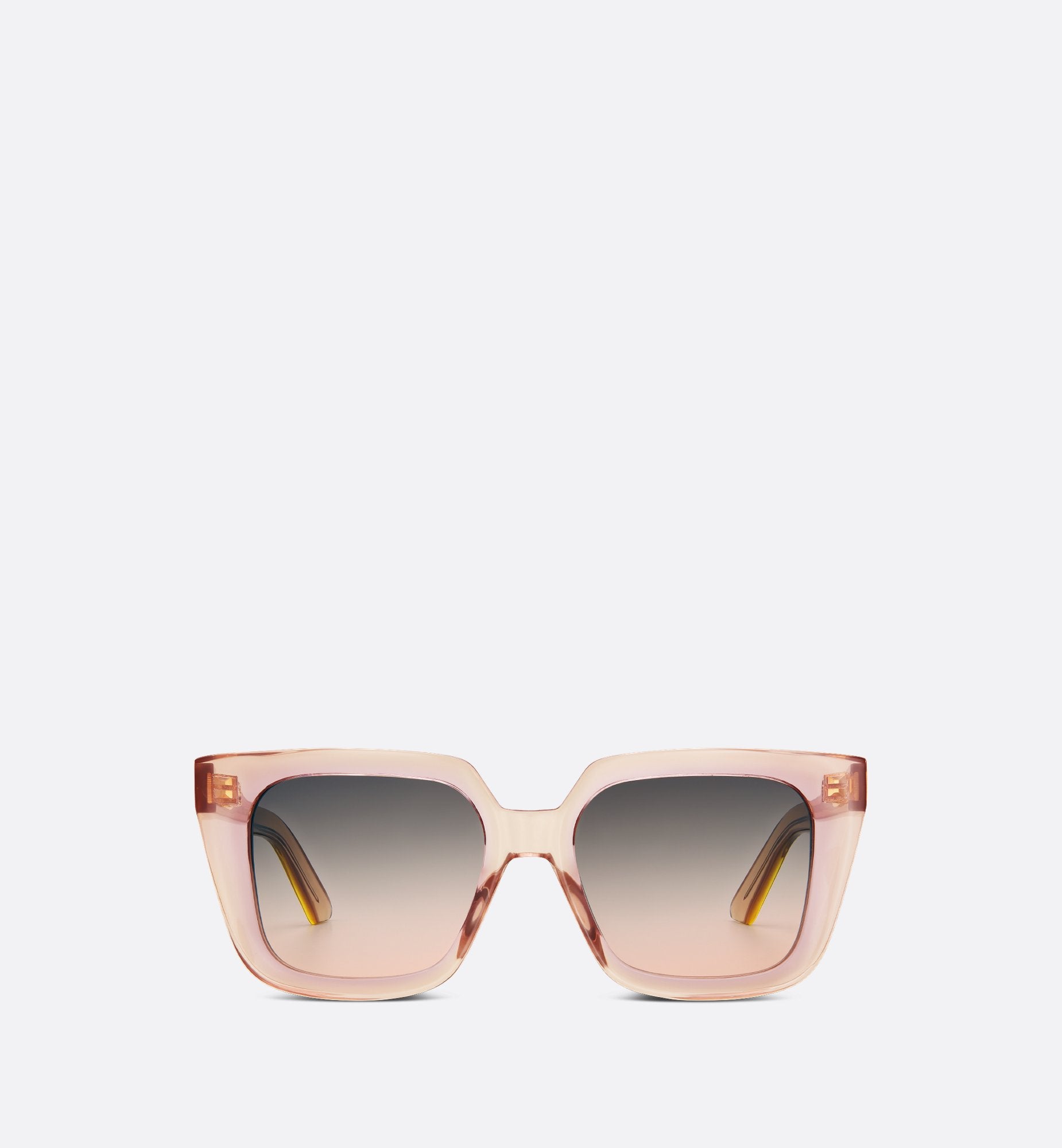 Diormidnight S1I Transparent Pink Square Sunglasses