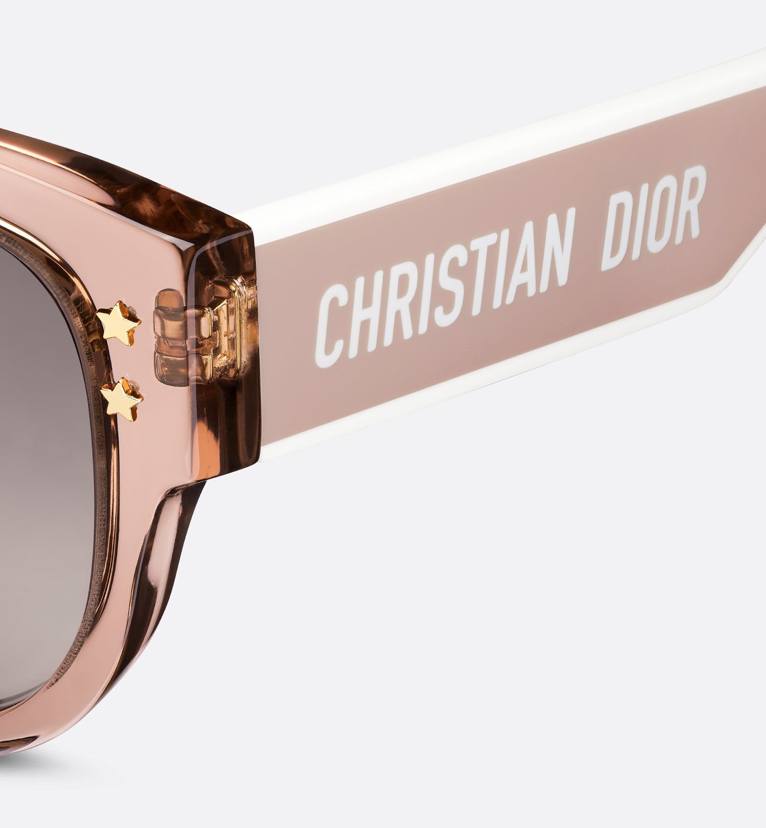 Diorpacific B2I Transparent Pink Butterfly Sunglasses