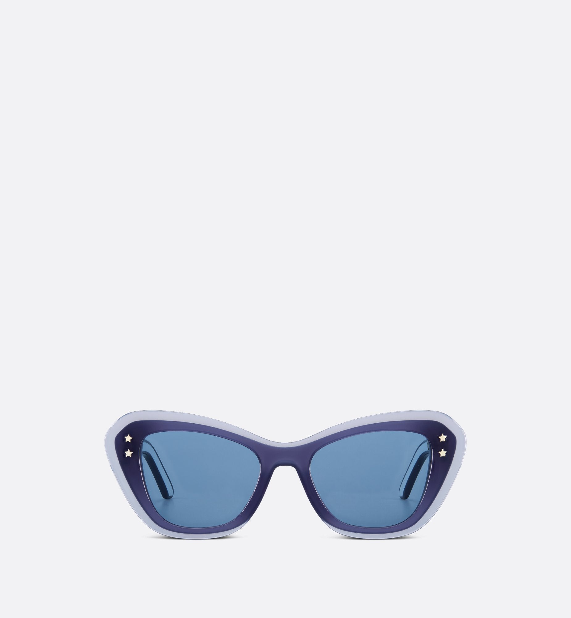 Diorpacific B3U Transparent Blue Butterfly Sunglasses