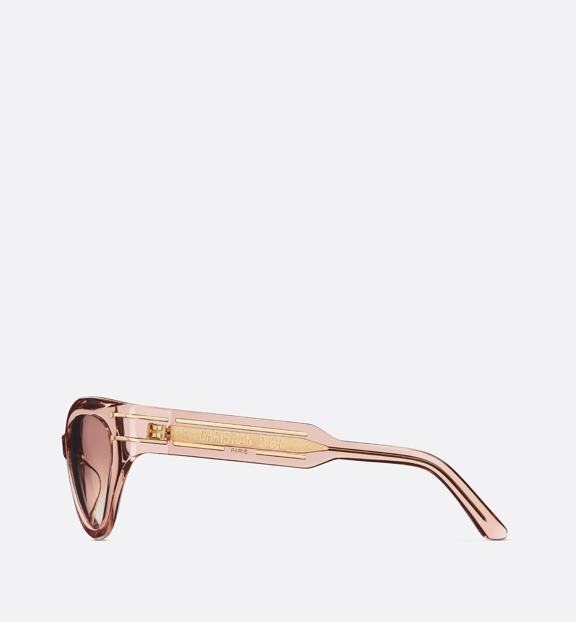 Diorsignature B7I Transparent Pink Butterfly Sunglasses