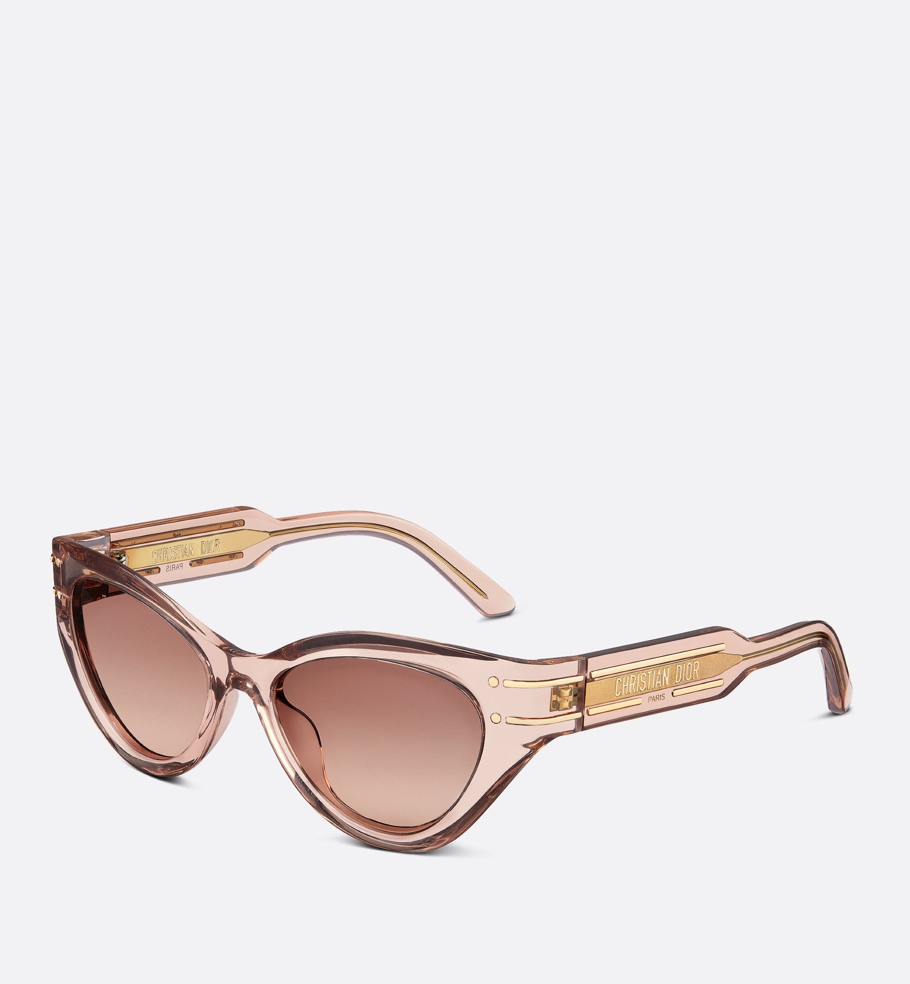 Diorsignature B7I Transparent Pink Butterfly Sunglasses Sands