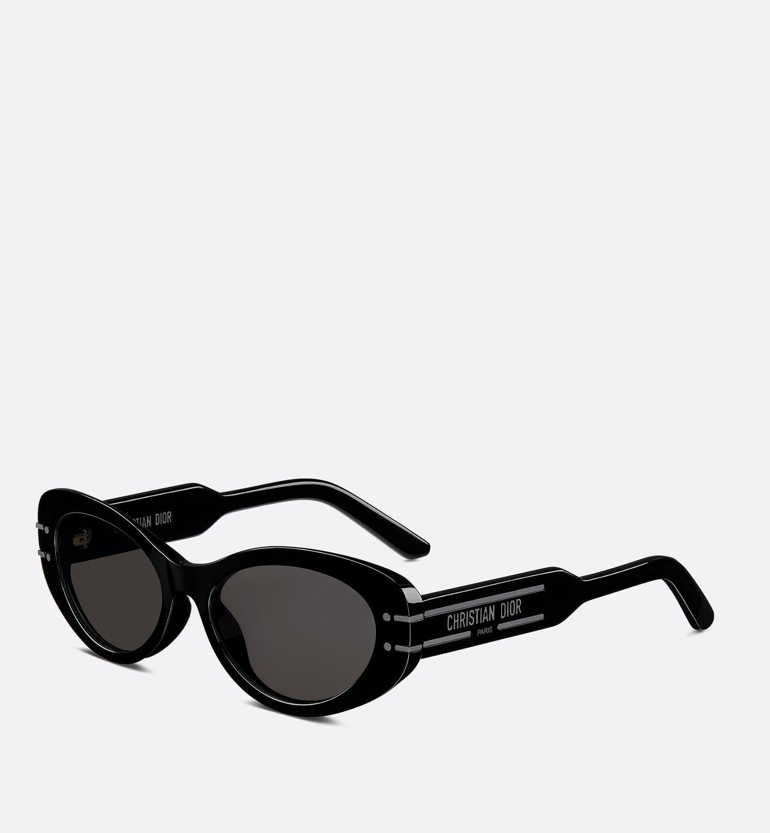 Diorsignature B8U Black Oval Sunglasses