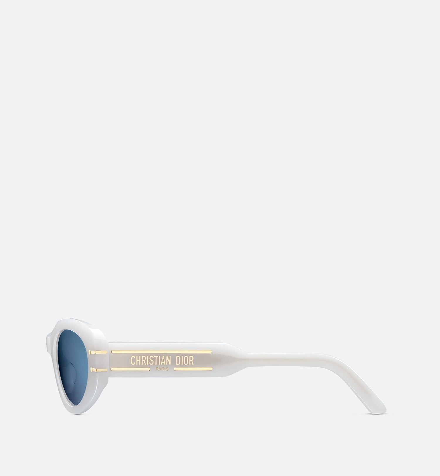 Diorsignature B8U Milky Ivory Oval Sunglasses