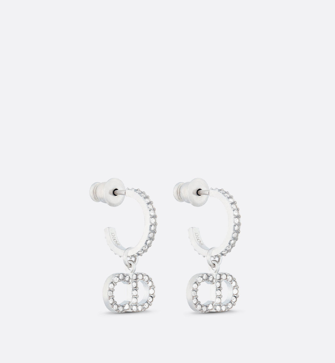 Clair D Lune Earrings Silver Finish Metal And Silver-Tone Crystals