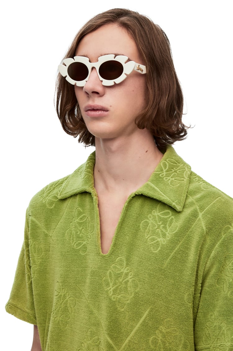 Flower sunglasses in injected nylon