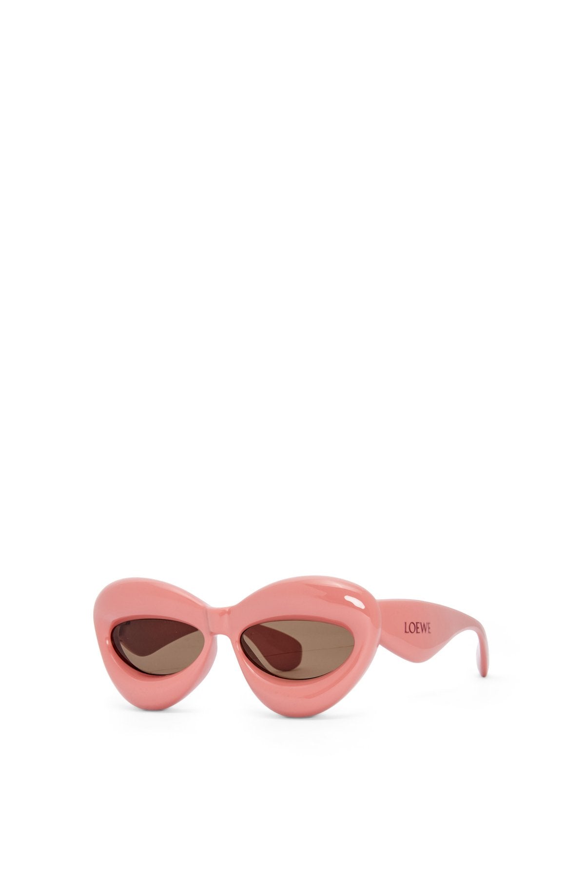 Inflated cateye sunglasses in nylon