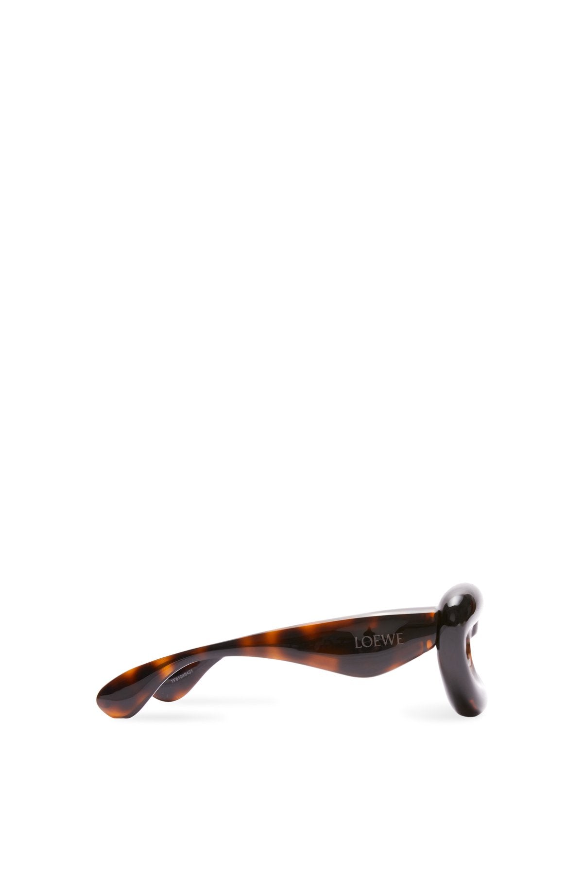 Inflated cateye sunglasses in nylon