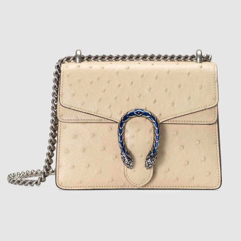 Gucci Dionysus Ostrich Mini Bag beige ,epilogue collection