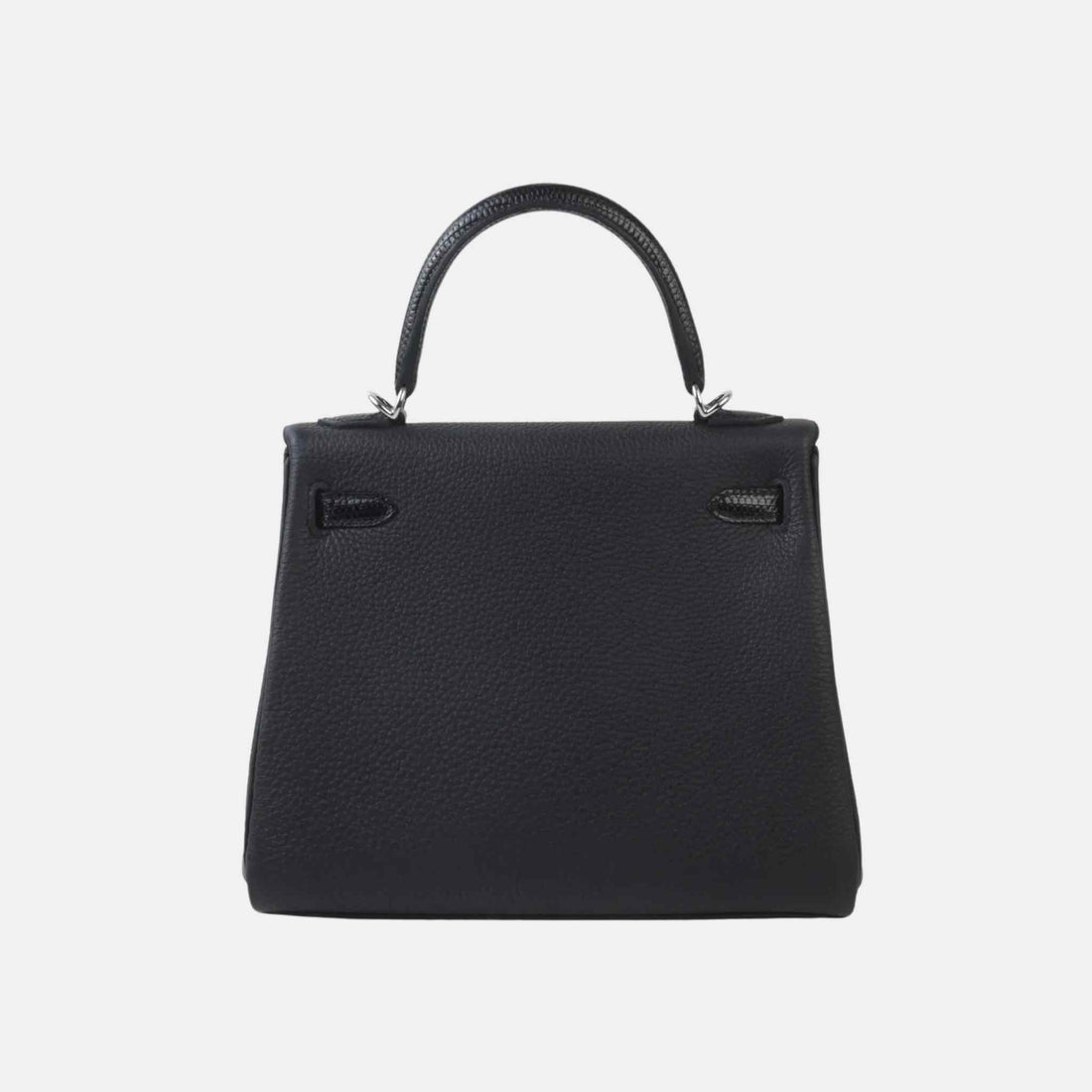 Hermes Kelly 25 توغو/ليزر أسود PHW، من الخلف 
