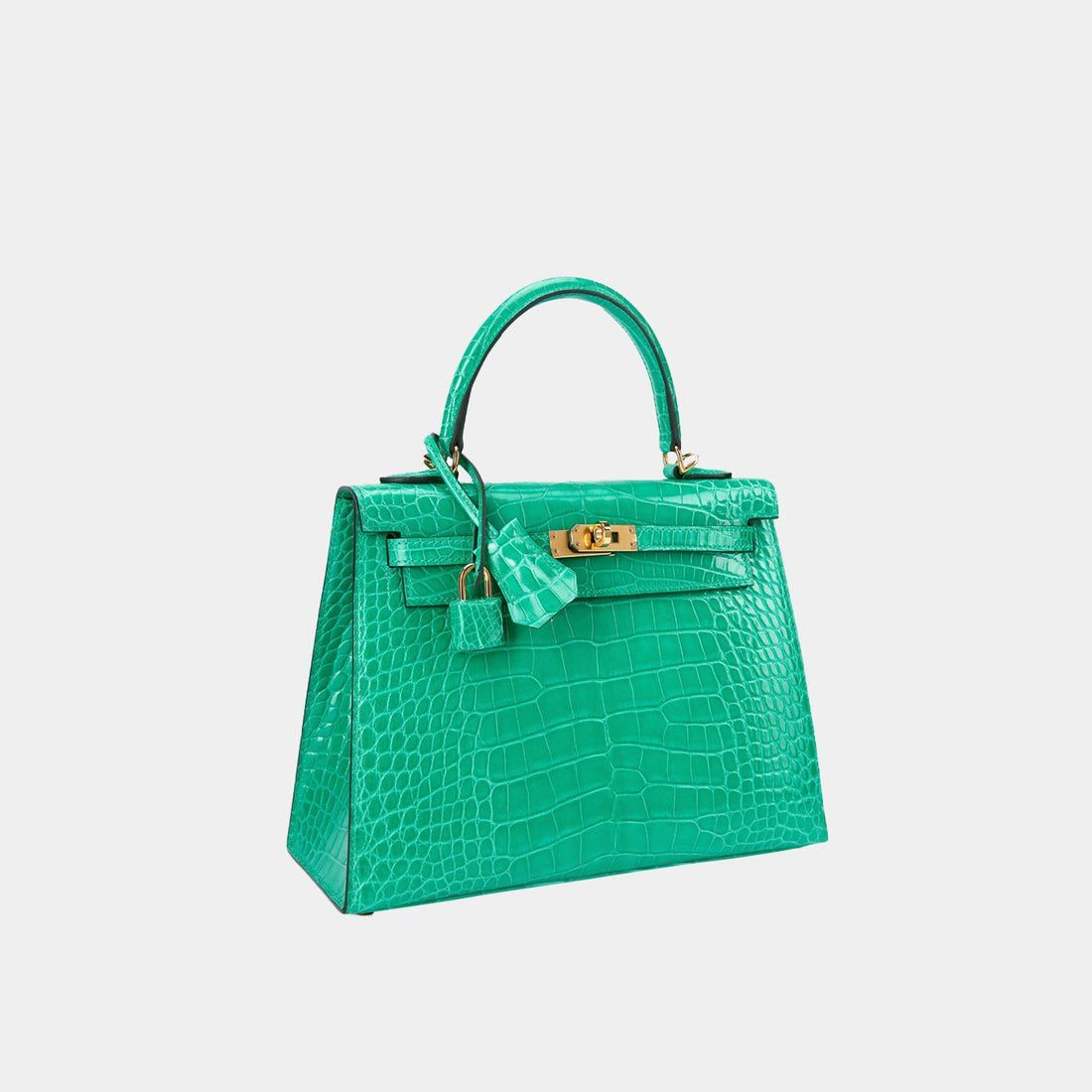 Hermès Kelly 25 Sellier - Vert Jade Alligator