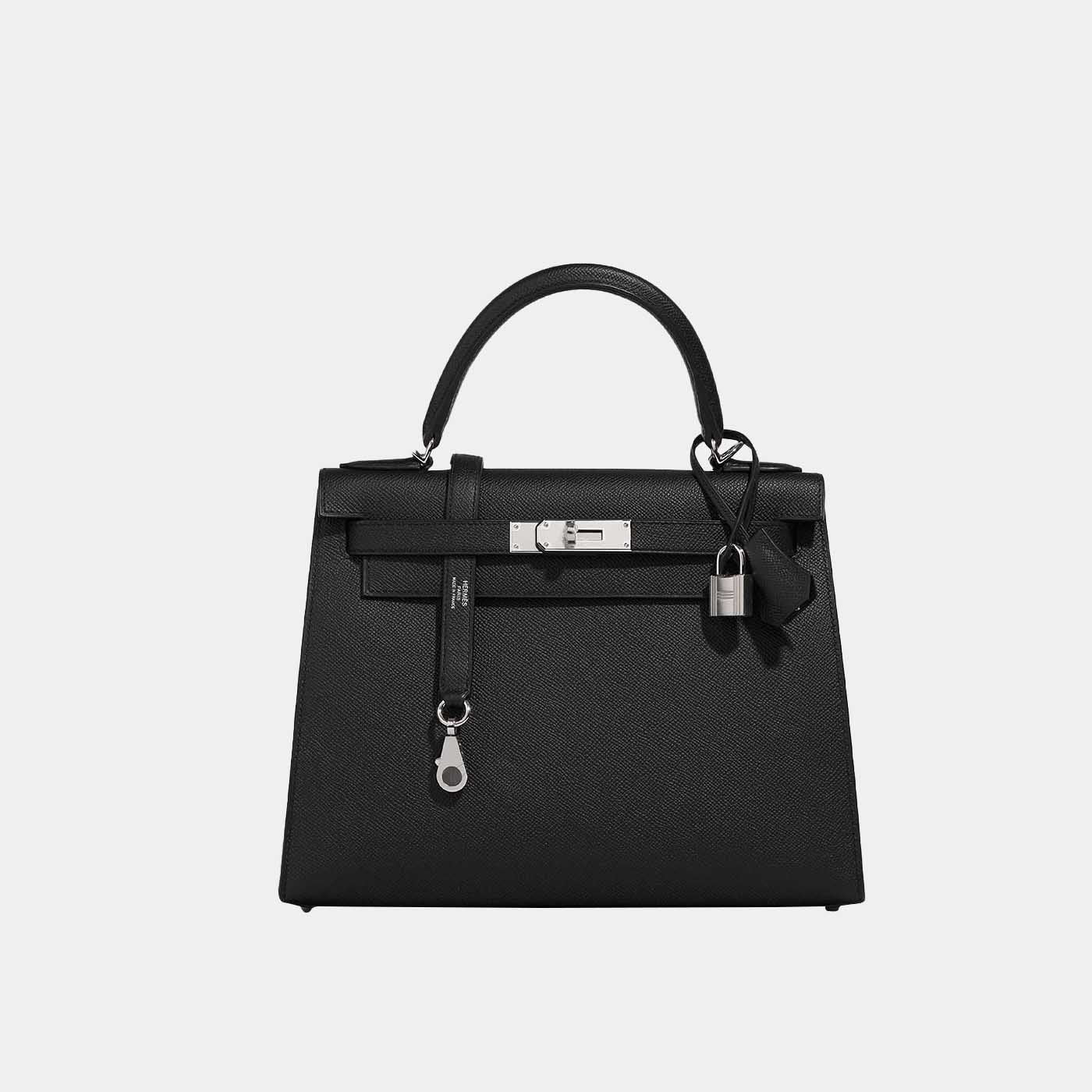 Hermès Kelly 28 Sellier Epsom - Noir PHW