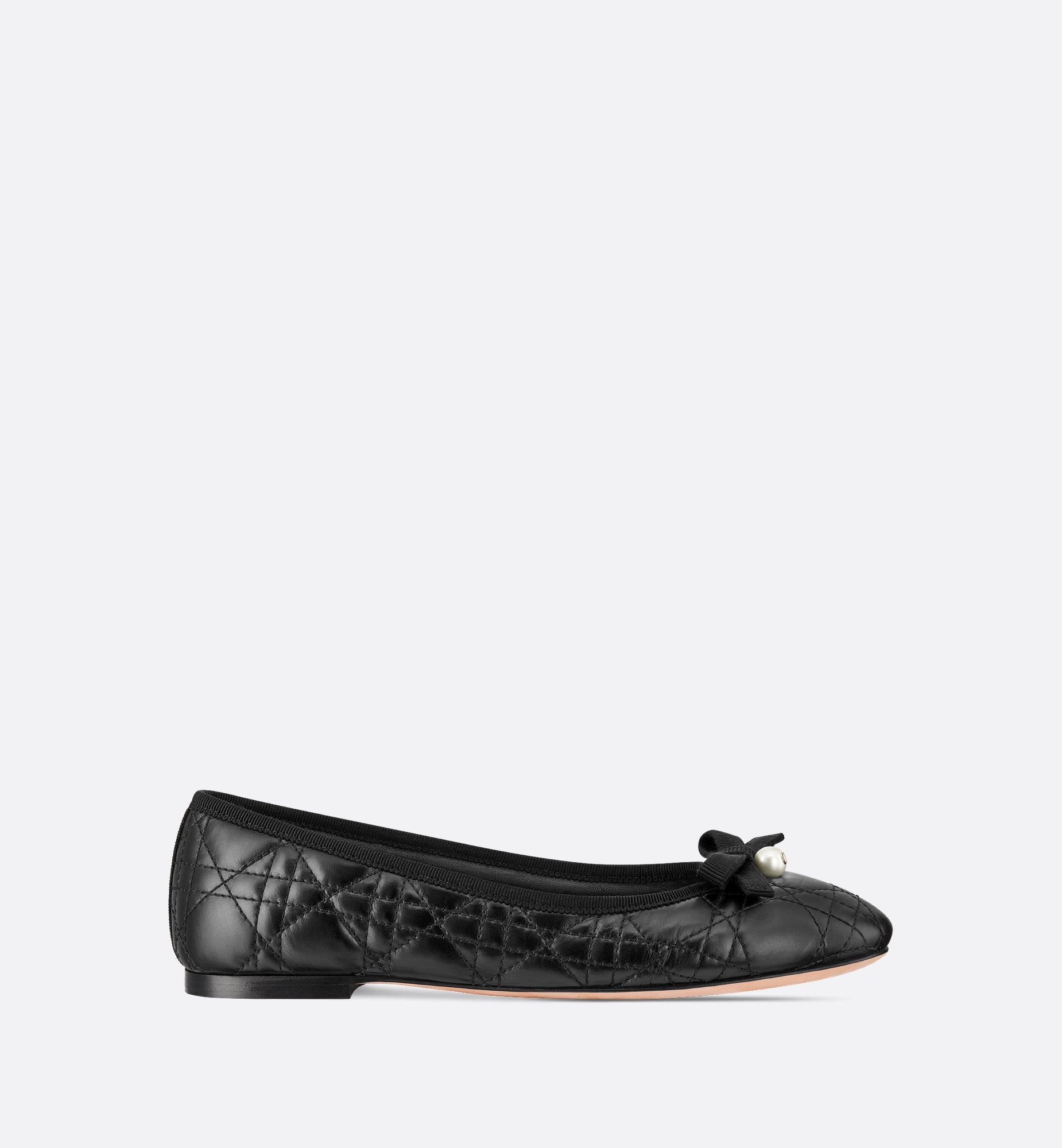 Dior Ballet Flat Black Quilted Cannage Calfskin