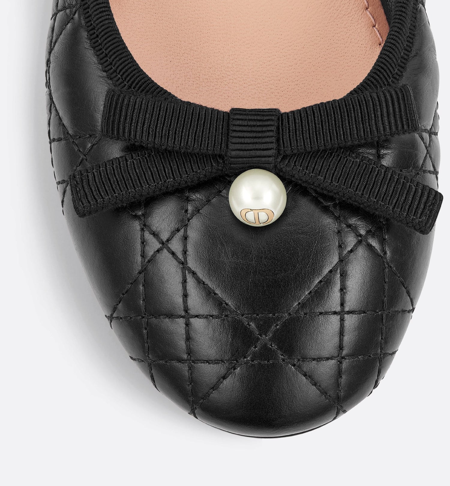 Dior Ballet Flat Black Quilted Cannage Calfskin