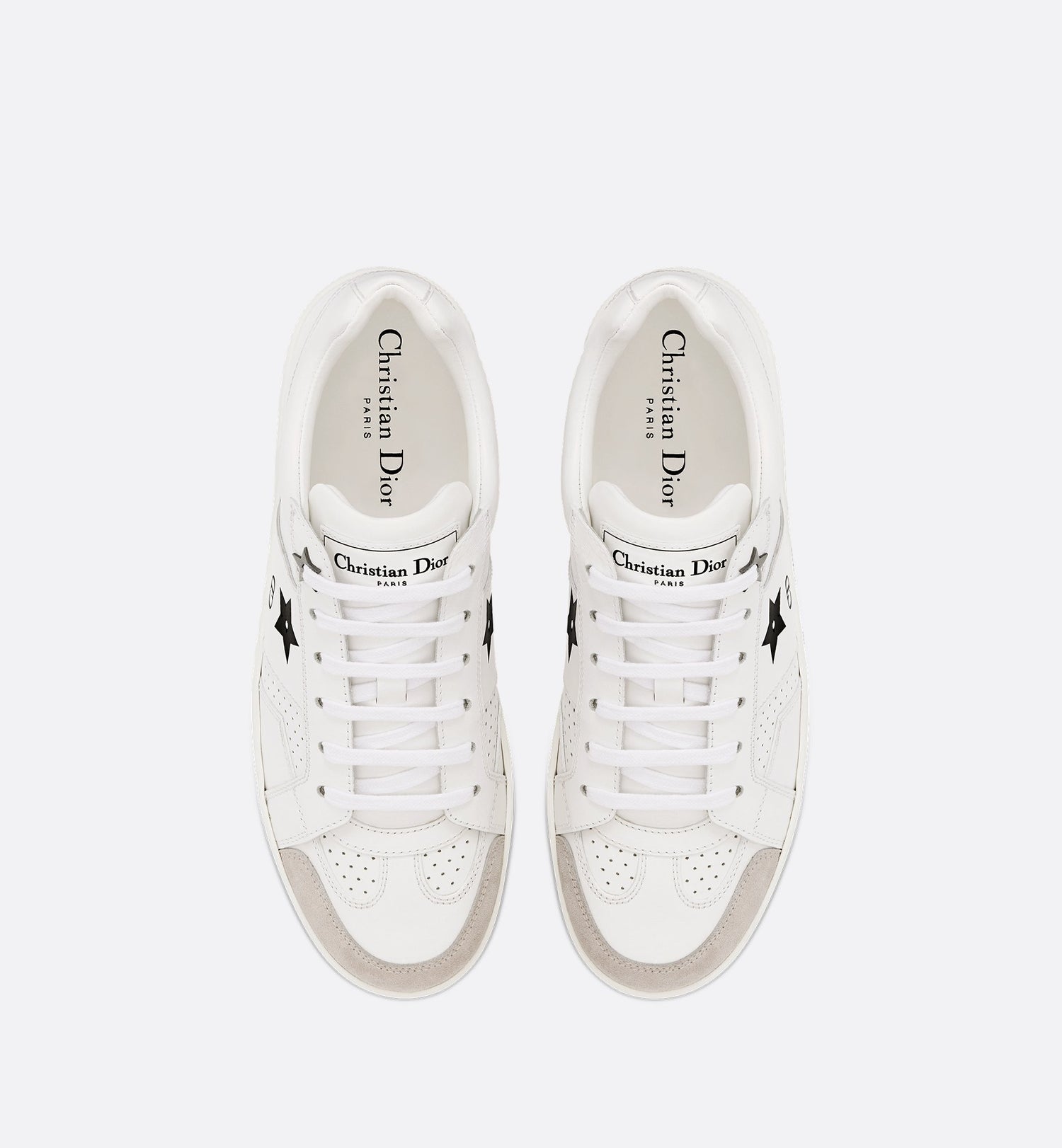 Dior Star Sneaker White Calfskin And Suede