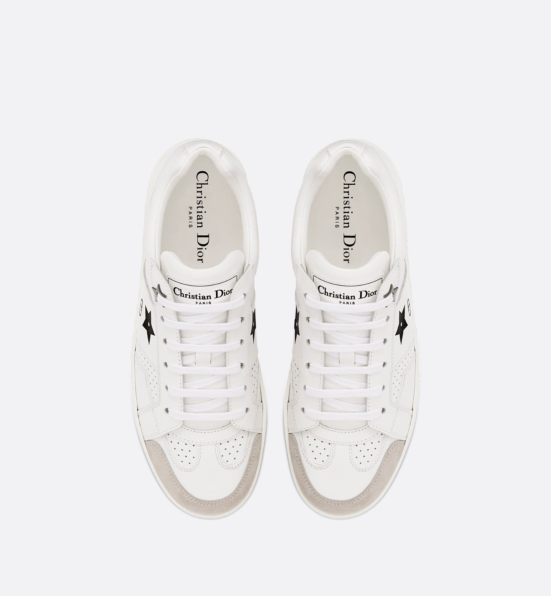 Dior Star Sneaker White Calfskin And Suede